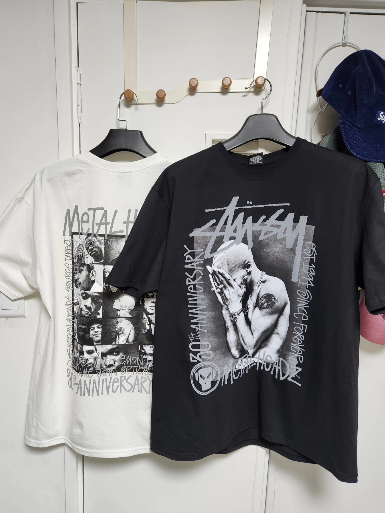 Stussy x Goldie Metalheadz 30 T-Shirt Black 착용 스타일 - 2