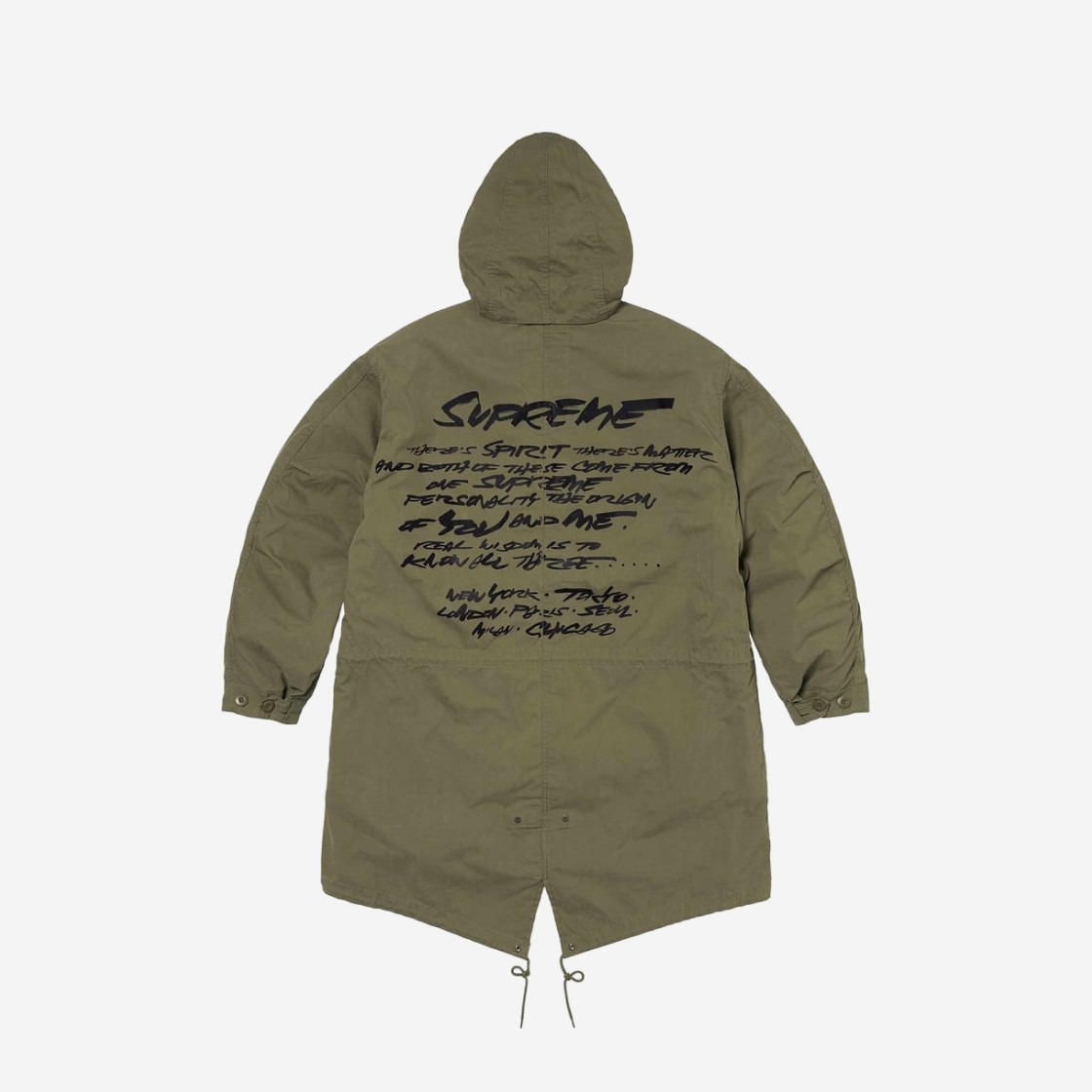 Supreme Futura Fishtail Parka Olive - 24SS 상세 이미지 2