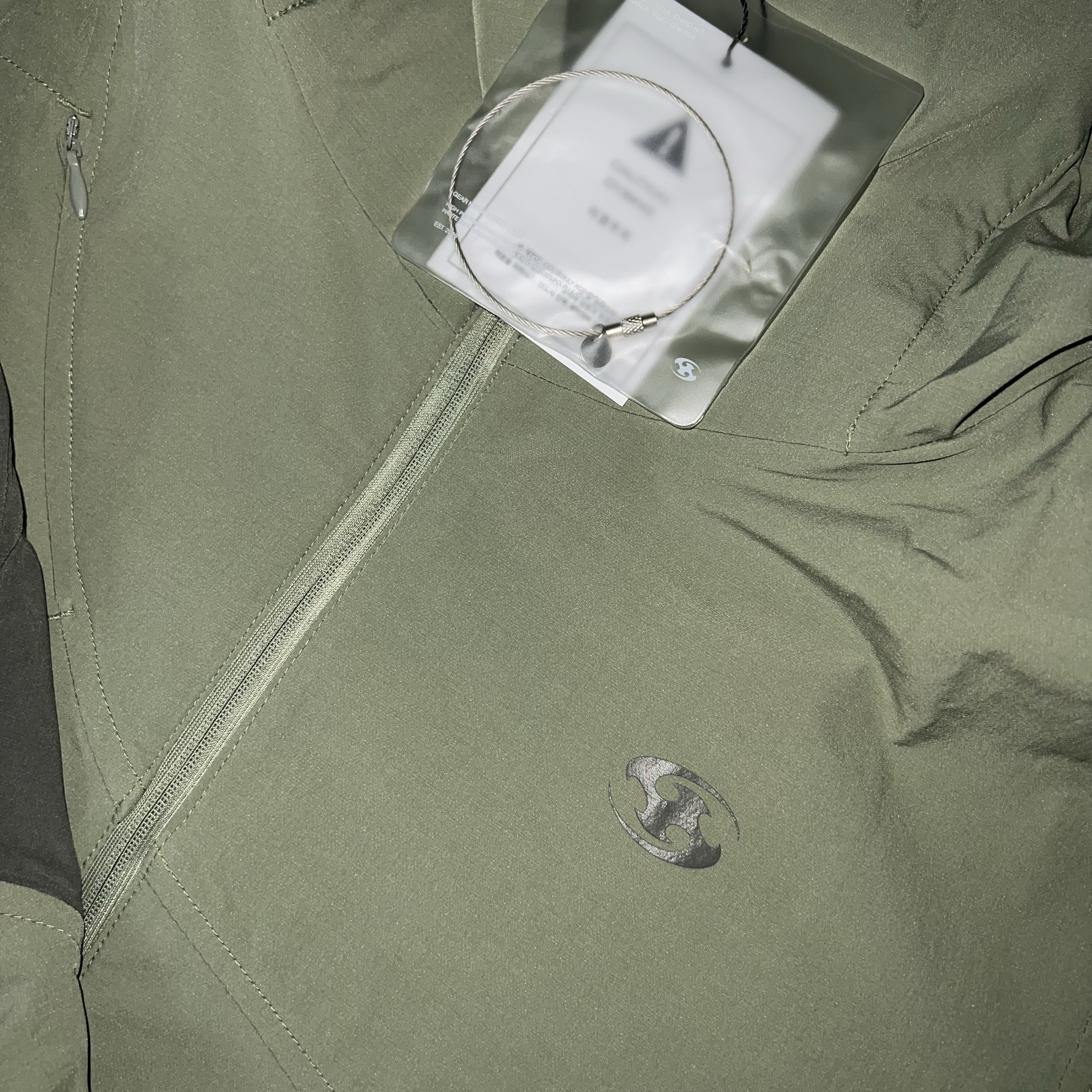 Sansan Gear Insulation Hoodie Jacket Light Green - 23FW 착용 스타일