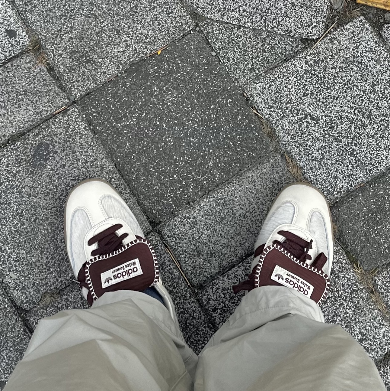 Adidas x Wales Bonner Pony Tonal Samba Cream White Mystery Brown 착용 스타일