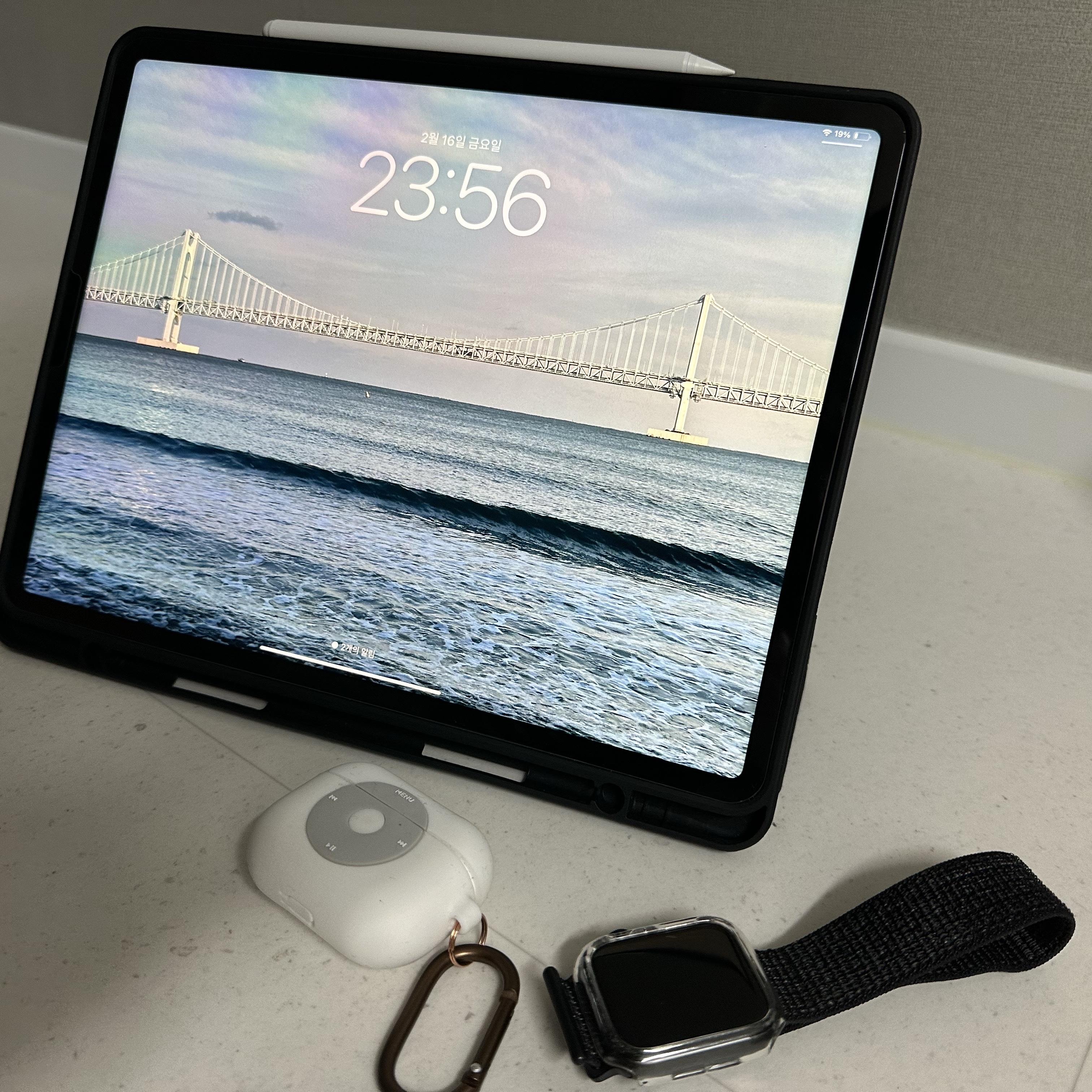 Apple iPad Pro 6th Gen 12.9-inch Wifi 256GB Space Gray (Korean Ver.) 착용 스타일