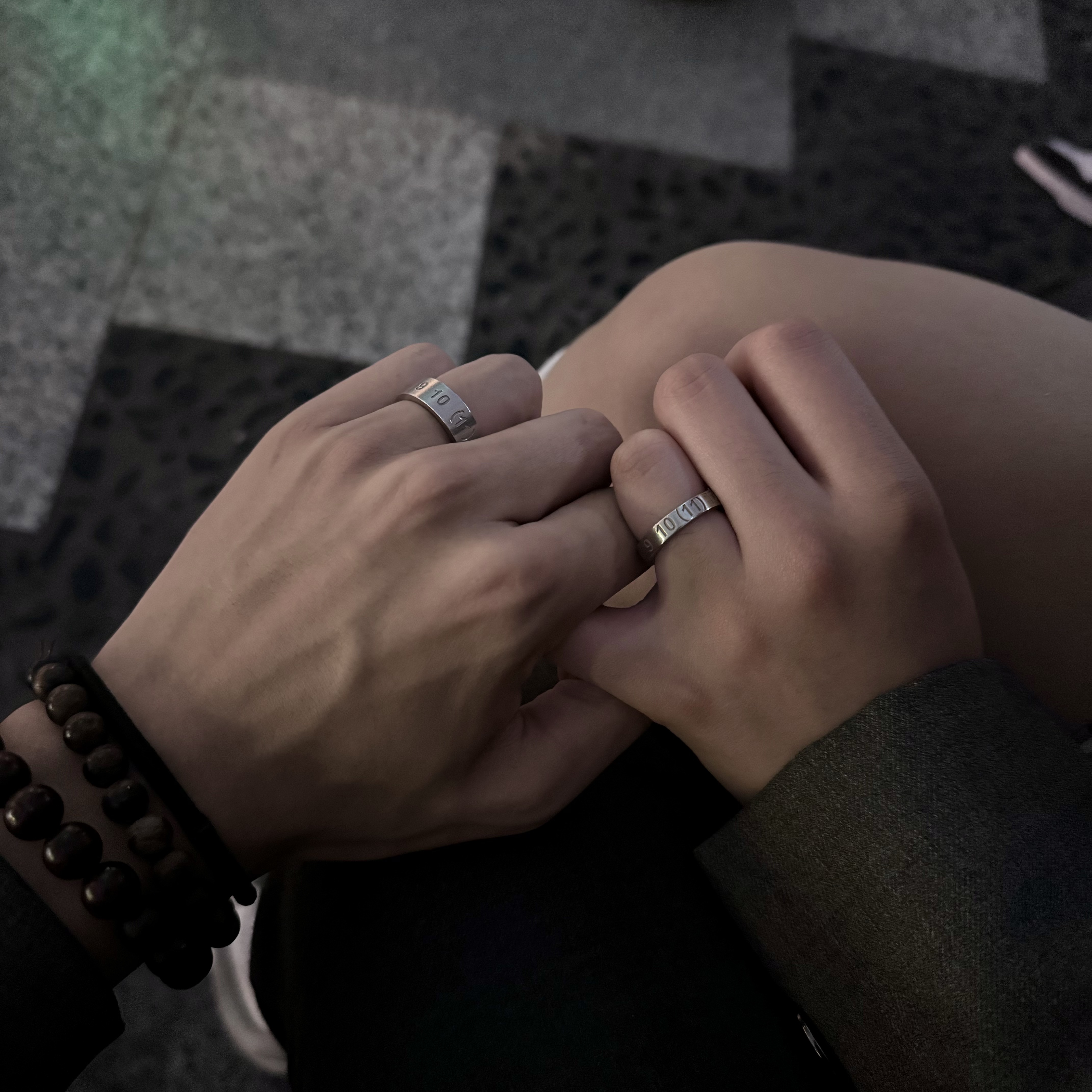Maison Margiela Numerical Band Silver Ring Silver, Maison Margiela Numerical Silver Ring Silver 착용 스타일