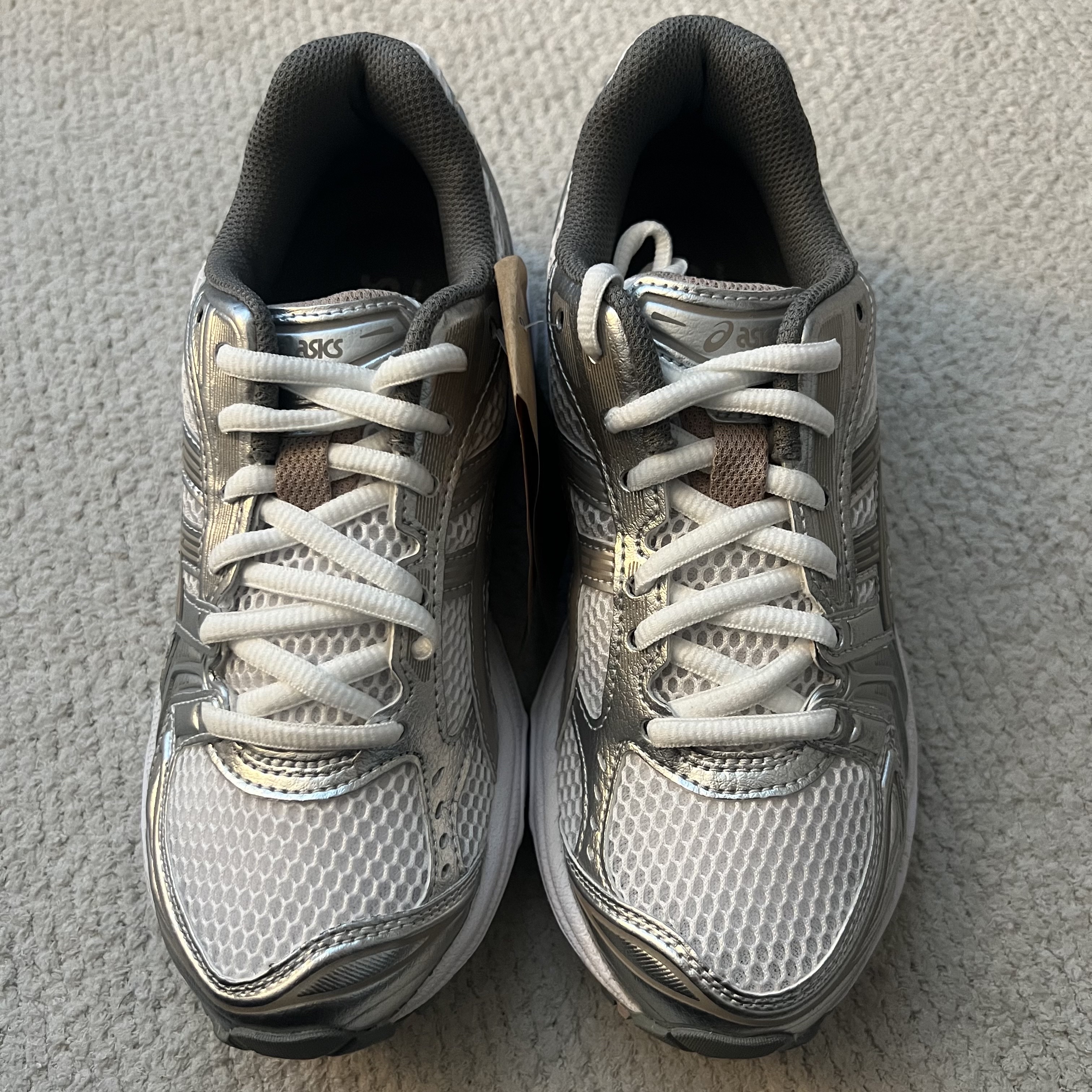 (W) Asics Gel-Kayano 14 White Moonrock 착용 스타일 - 2