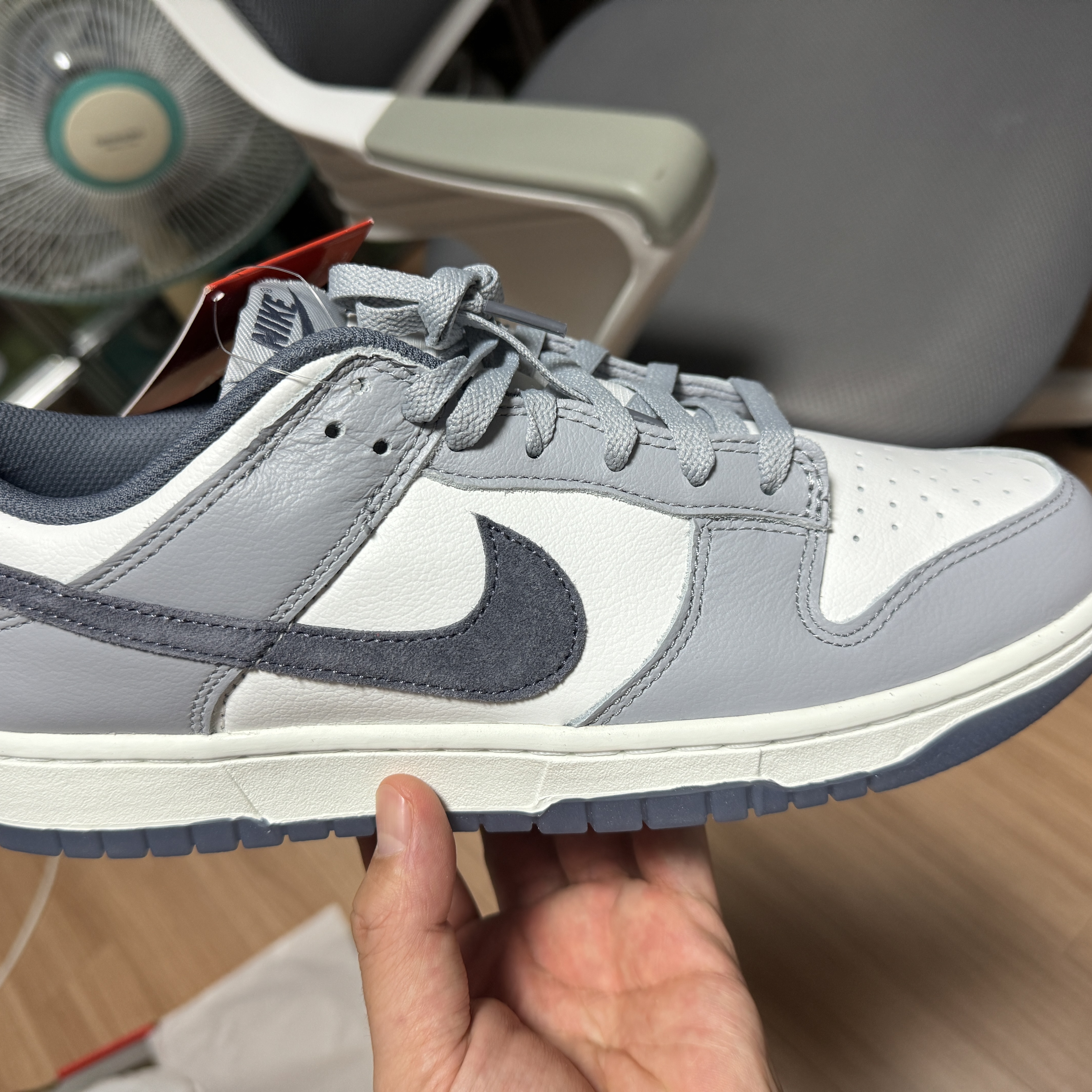 Nike Dunk Low Retro SE White Light Carbon 착용 스타일 - 1
