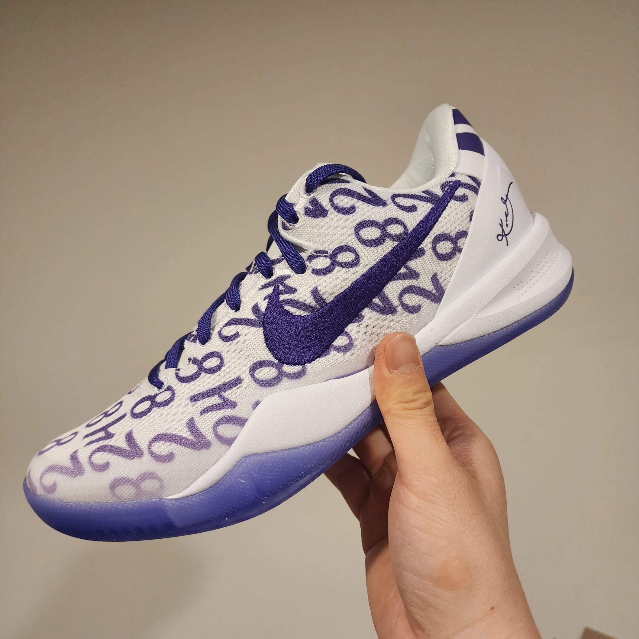 Nike Kobe 8 Protro Court Purple 착용 스타일 - 1