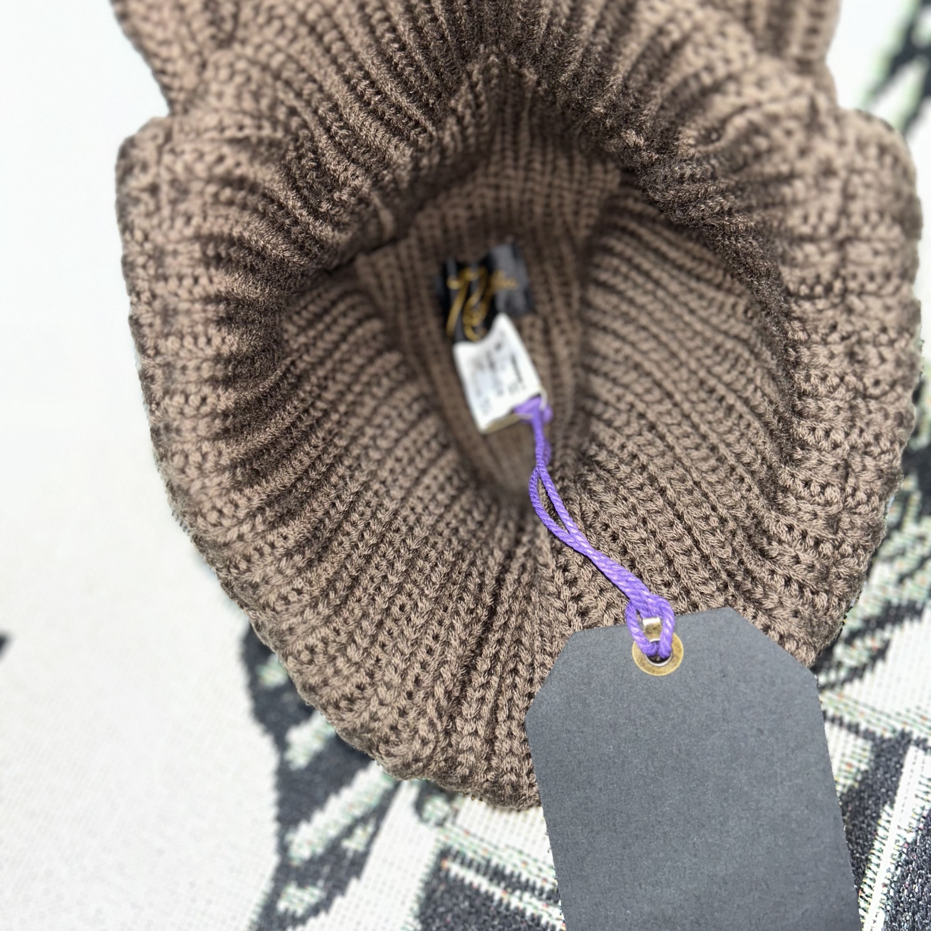 Needles Merino Wool Bird Shooting Cap Brown 착용 스타일 - 5