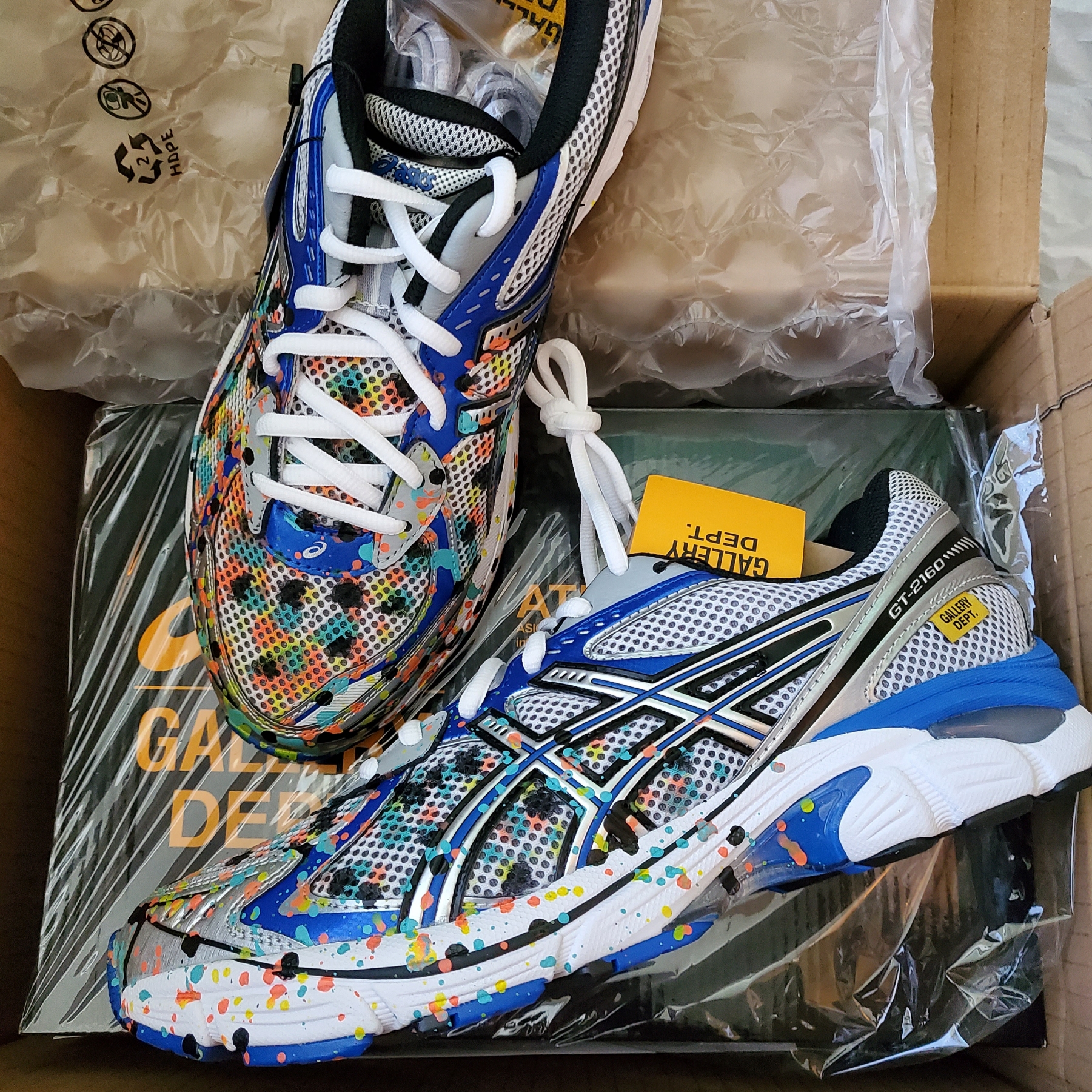 Asics x Gallery Dept. GT-2160 White Pure Silver 착용 스타일