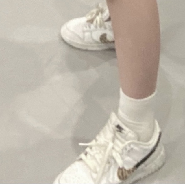 (W) Nike Dunk Low SE Primal White 착용 스타일