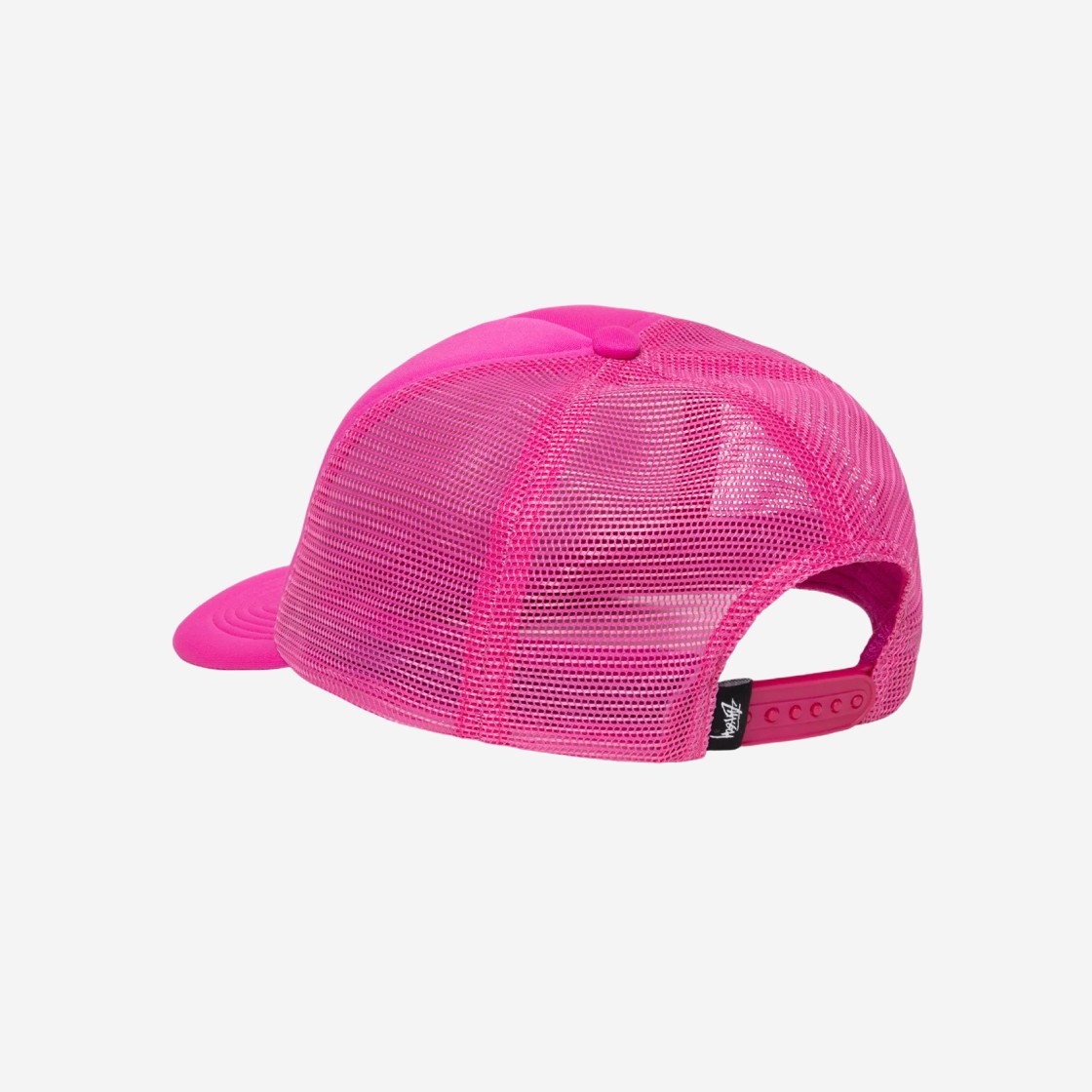 Stussy Basic Trucker Cap Hot Pink 상세 이미지 3