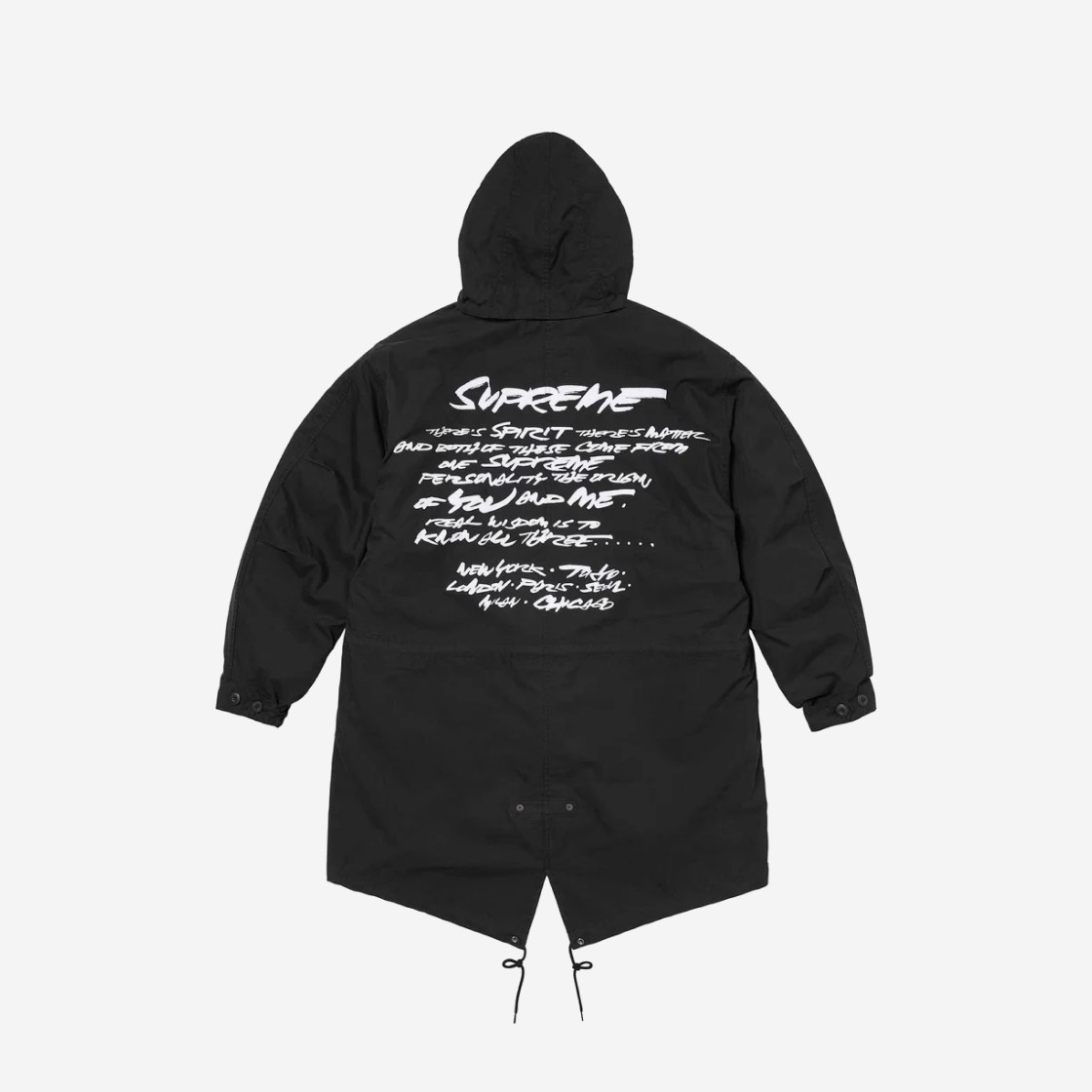 Supreme Futura Fishtail Parka Black - 24SS 상세 이미지 2