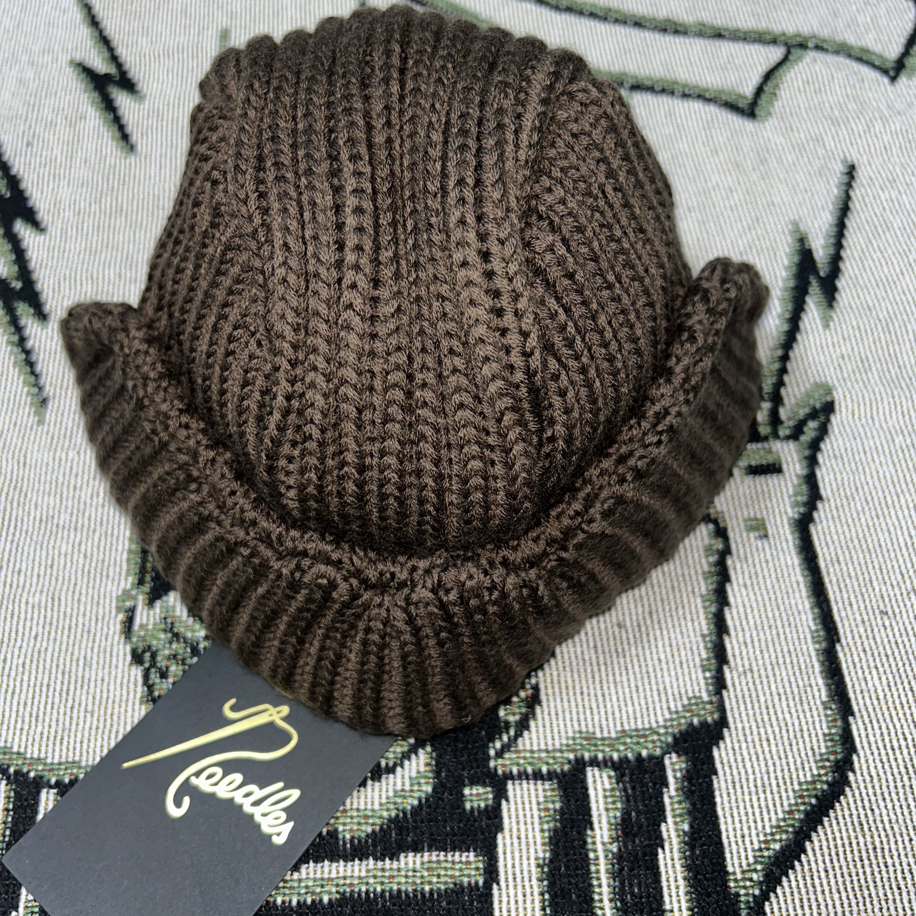 Needles Merino Wool Bird Shooting Cap Brown 착용 스타일 - 4