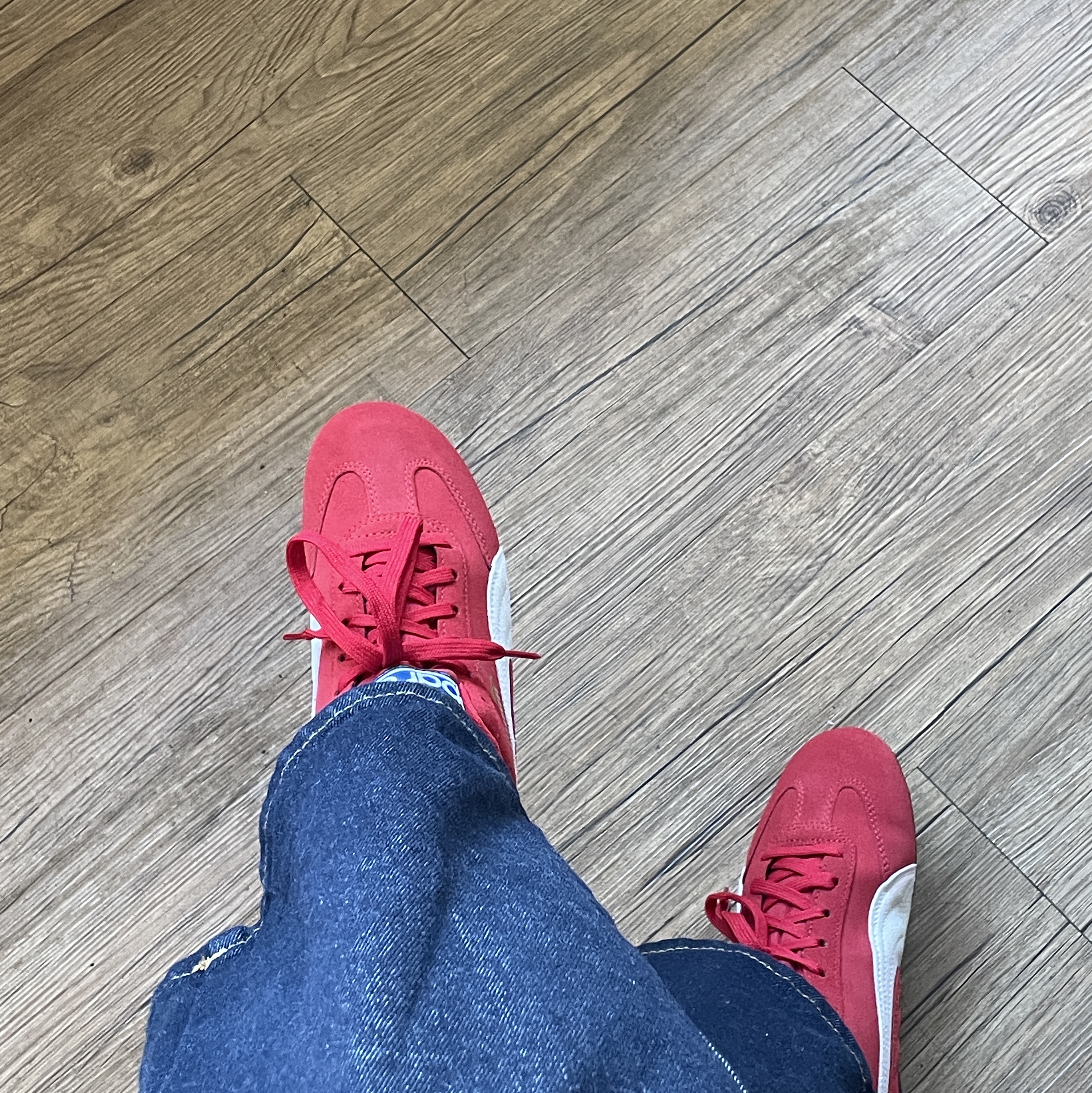 Puma Speedcat OG Sparco Ribbon Red White 착용 스타일