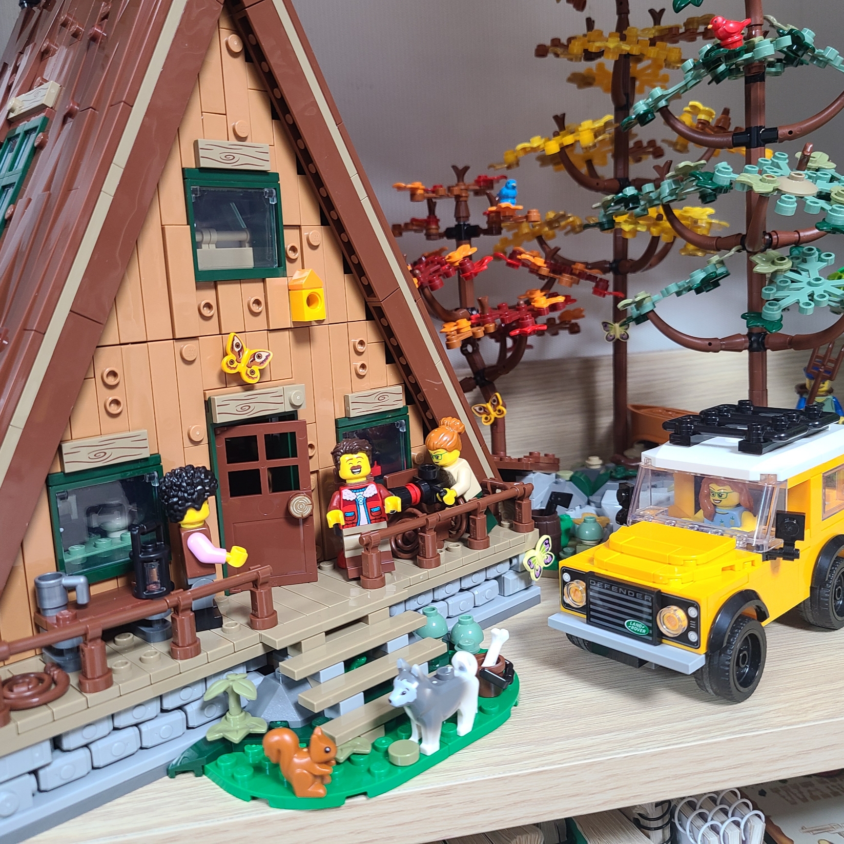 Lego A-Frame Cabin, Lego Land Rover Classic Defender 착용 스타일 - 3