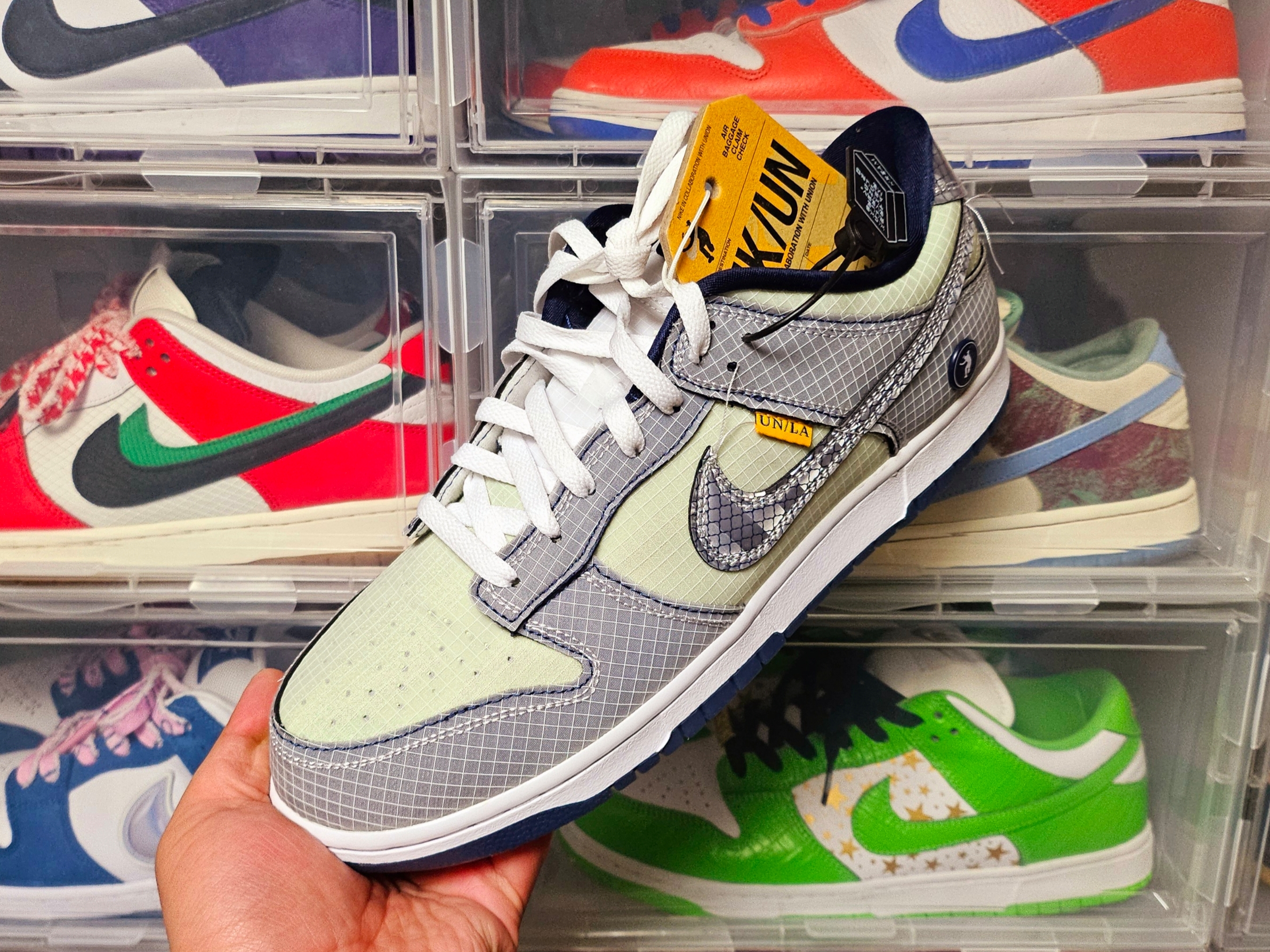 Nike x Union Dunk Low Passport Pack Pistachio 착용 스타일 - 1