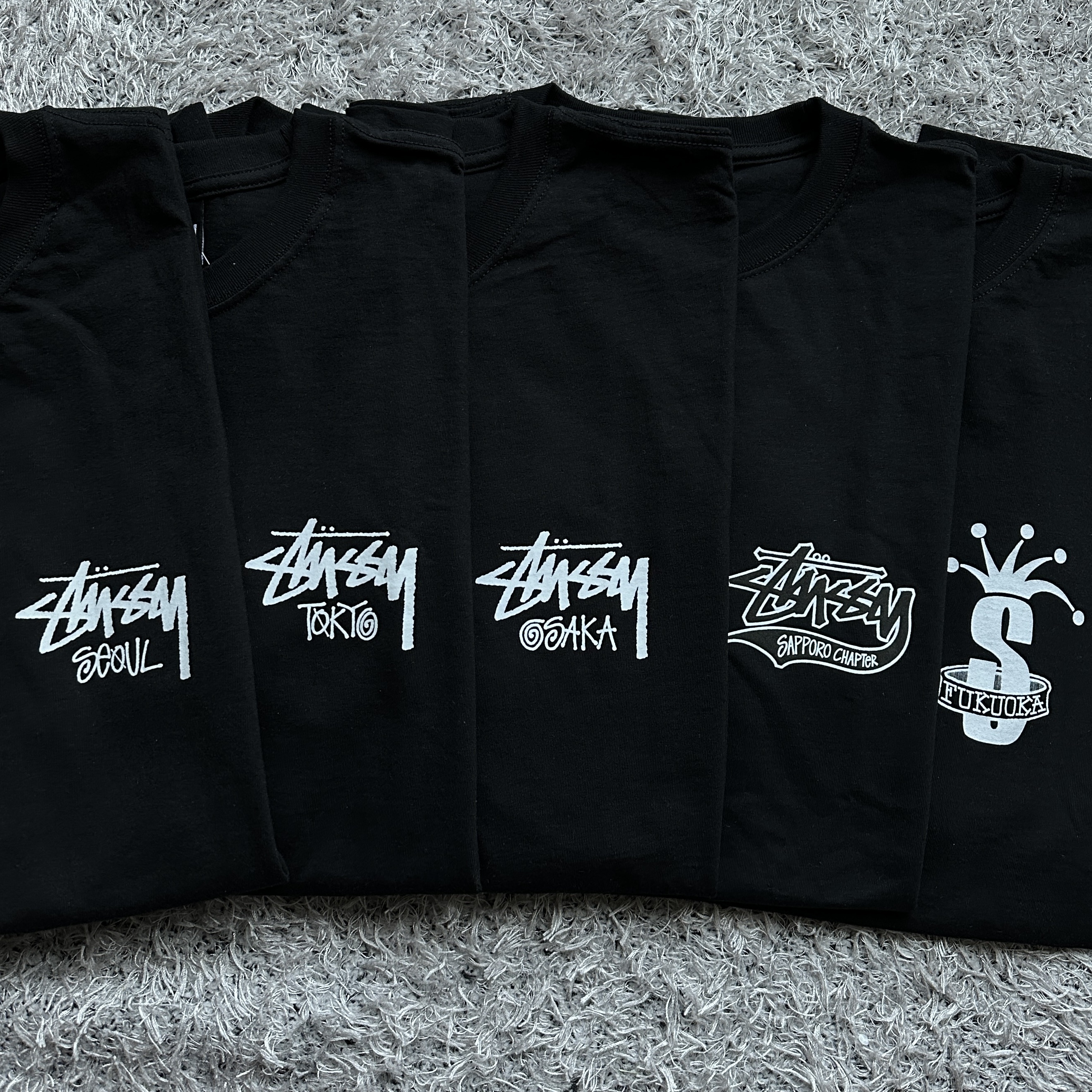 Stussy Stock Seoul LS T-Shirt Black 2023, Stussy Stock Seoul Zip Hood Black 2023 착용 스타일