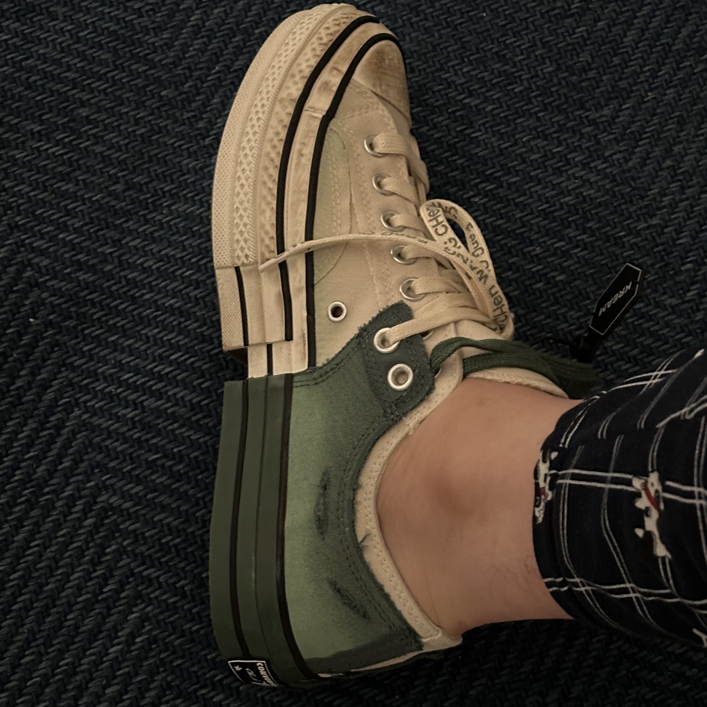Converse x Feng Chen Wang Chuck 70 Ox 2-in-1 Myrtle 착용 스타일 - 3