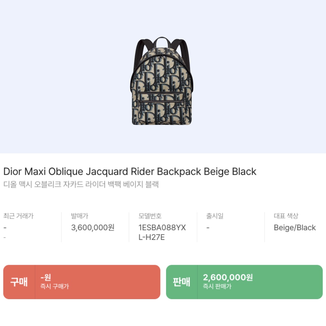 Dior Maxi Oblique Jacquard Rider Backpack Beige Black 착용 스타일 - 2