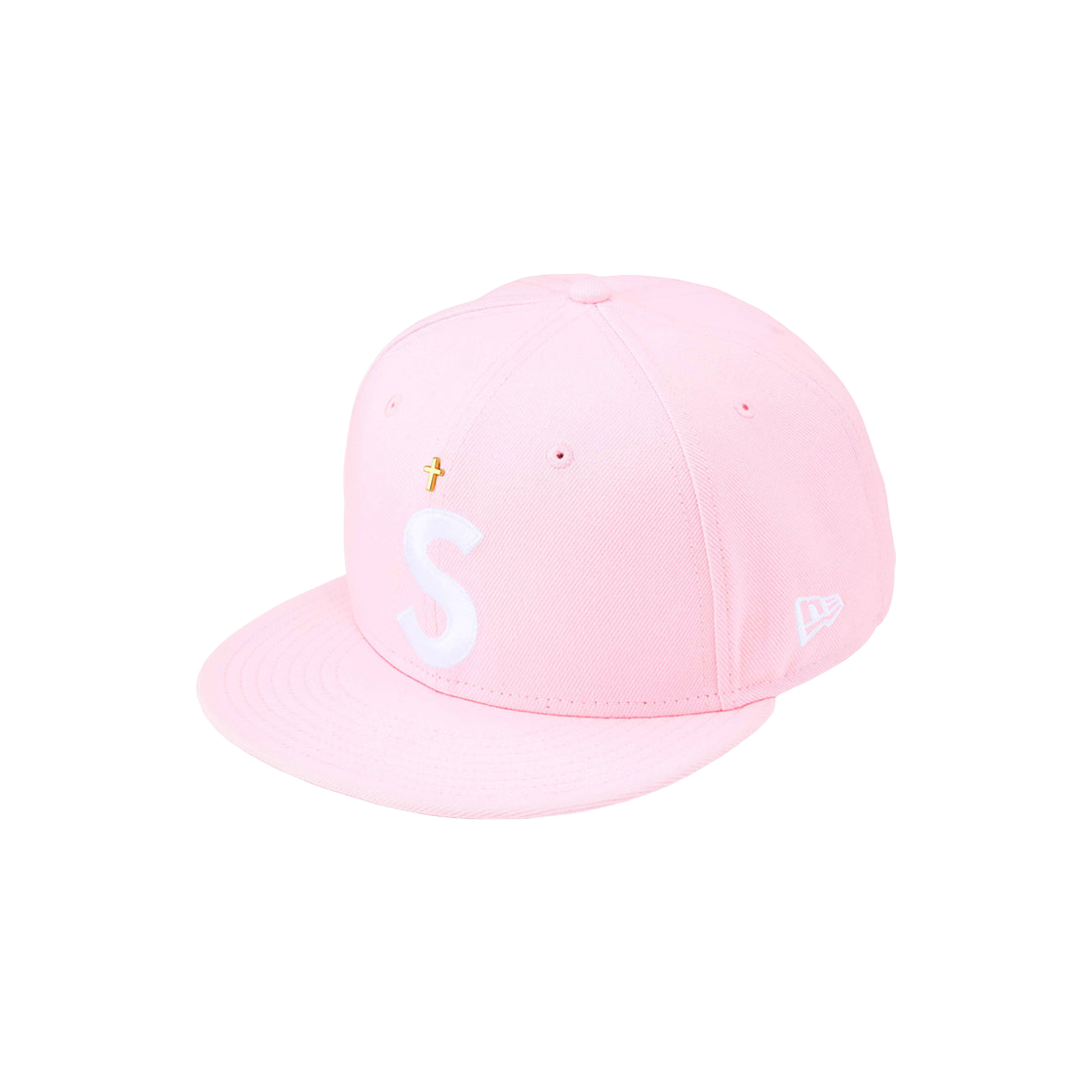 Supreme Gold Cross S Logo New Era Pink - 24SS 상세 이미지 1