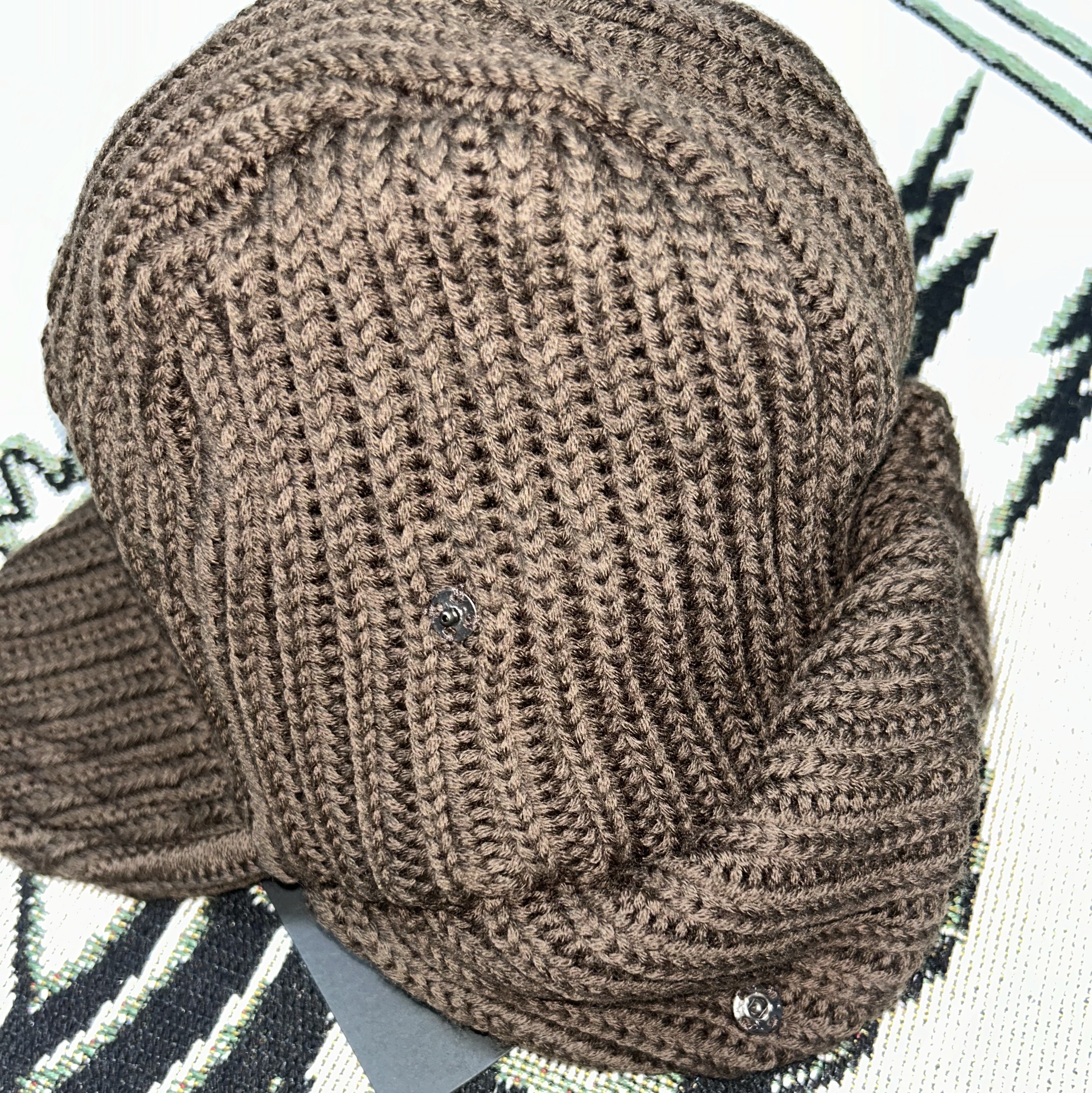 Needles Merino Wool Bird Shooting Cap Brown 착용 스타일 - 3
