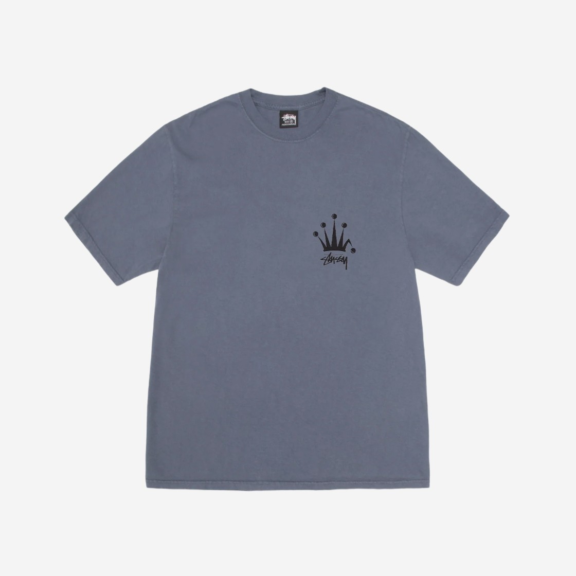 Stussy Regal Crown Pigment Dyed T-Shirts Indigo 상세 이미지 2