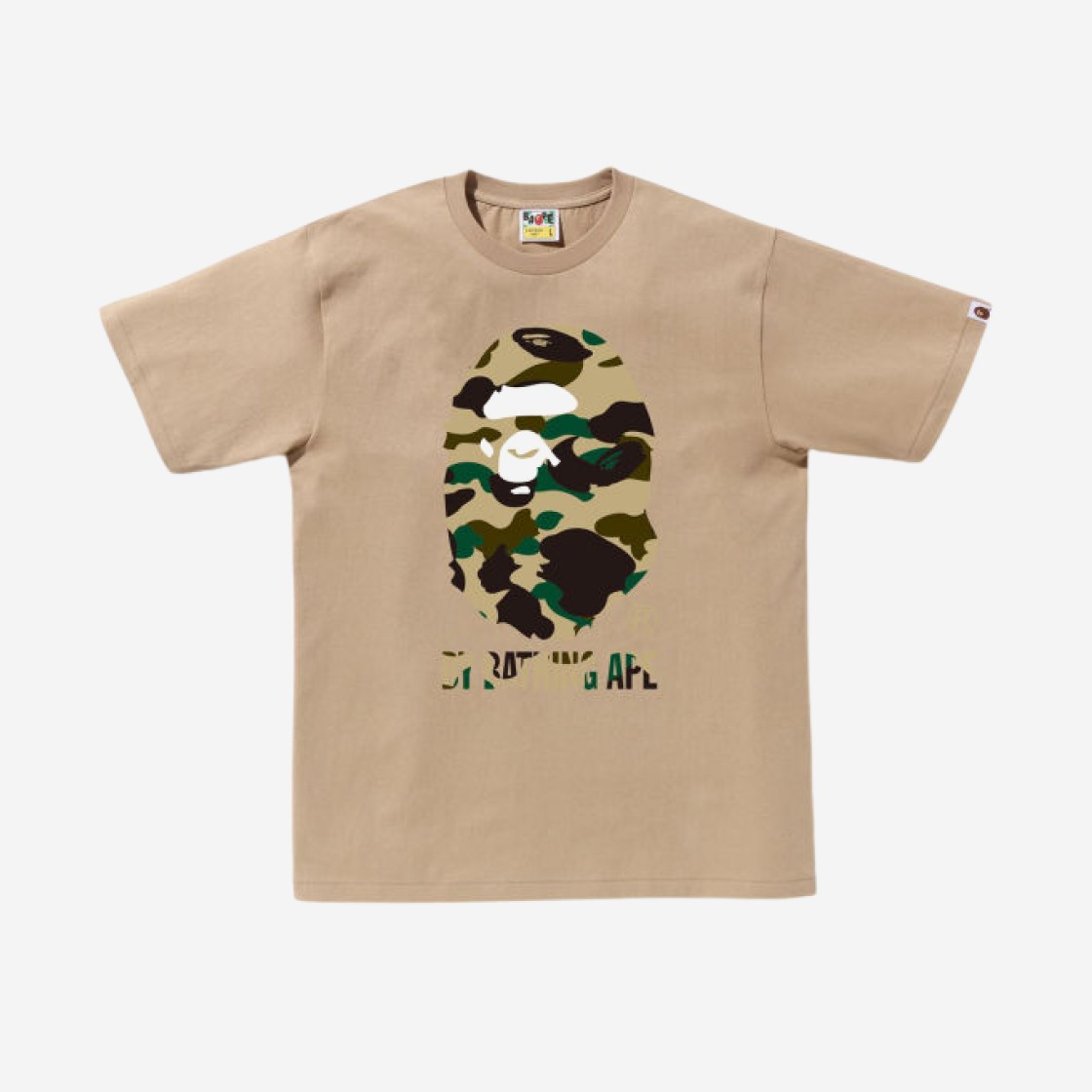 BAPE 1st Camo By Bathing Ape T-Shirt Beige 상세 이미지 1