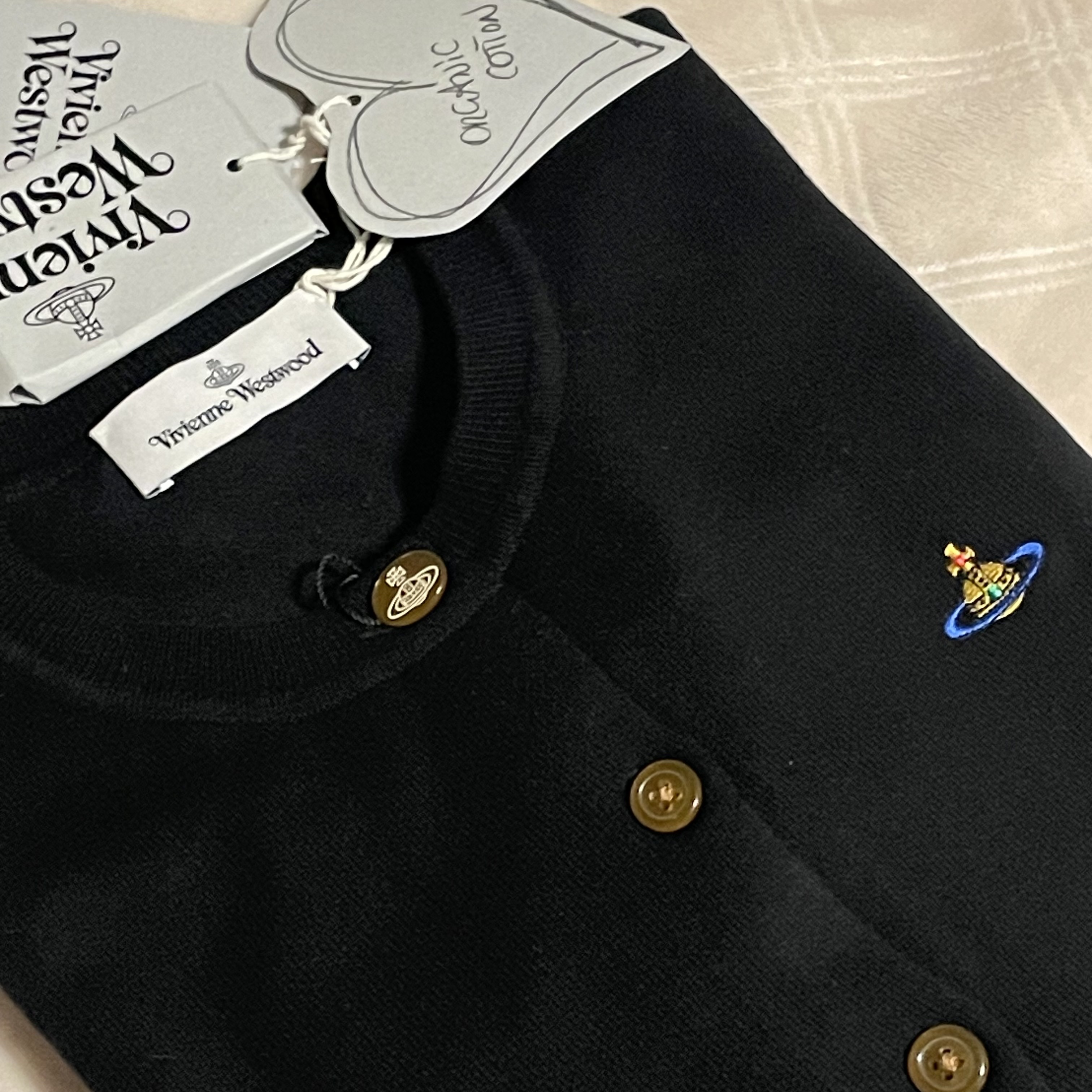 (W) Vivienne Westwood Bea Cardigan Black 착용 스타일