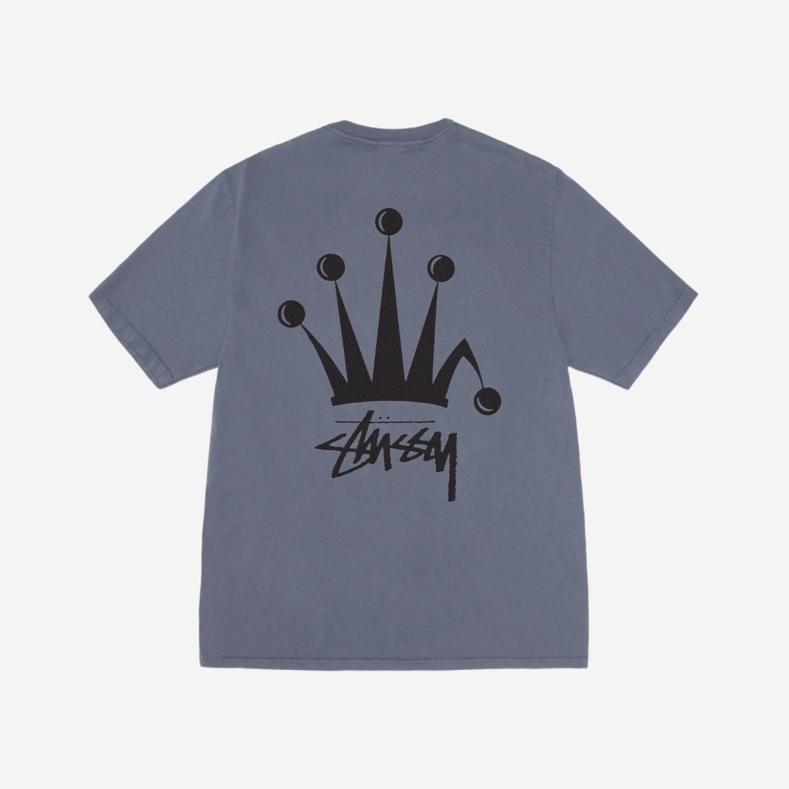 Stussy Regal Crown Pigment Dyed T-Shirts Indigo 상세 이미지 1