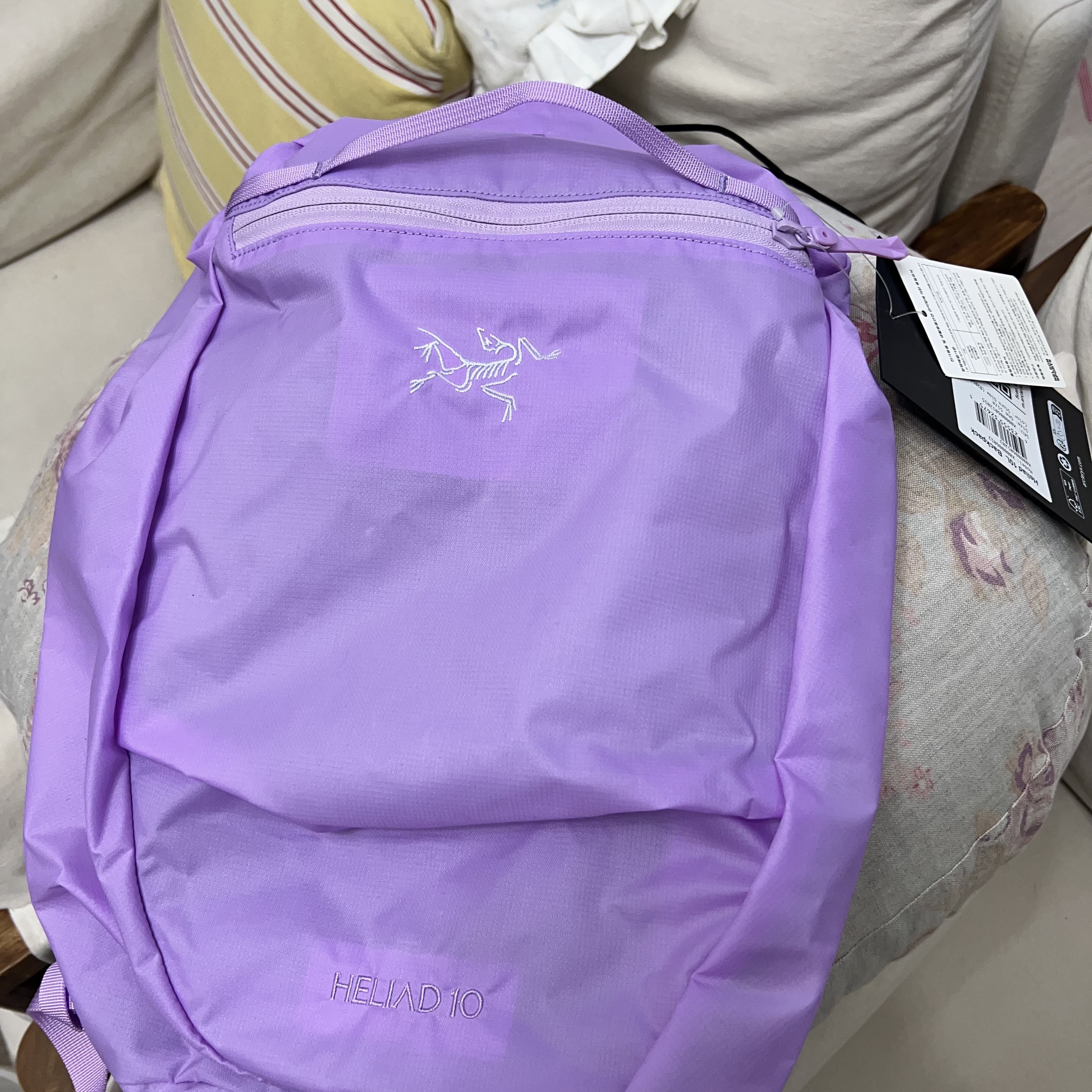 Arc'teryx Heliad 10 Backpack Storm Glow 착용 스타일