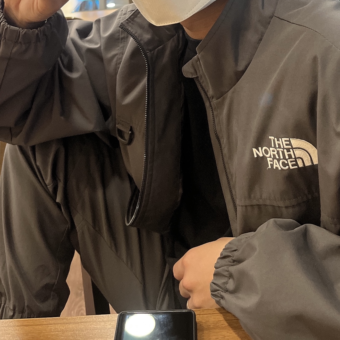 The North Face White Label Neilton Jacket Dark Gray 착용 스타일