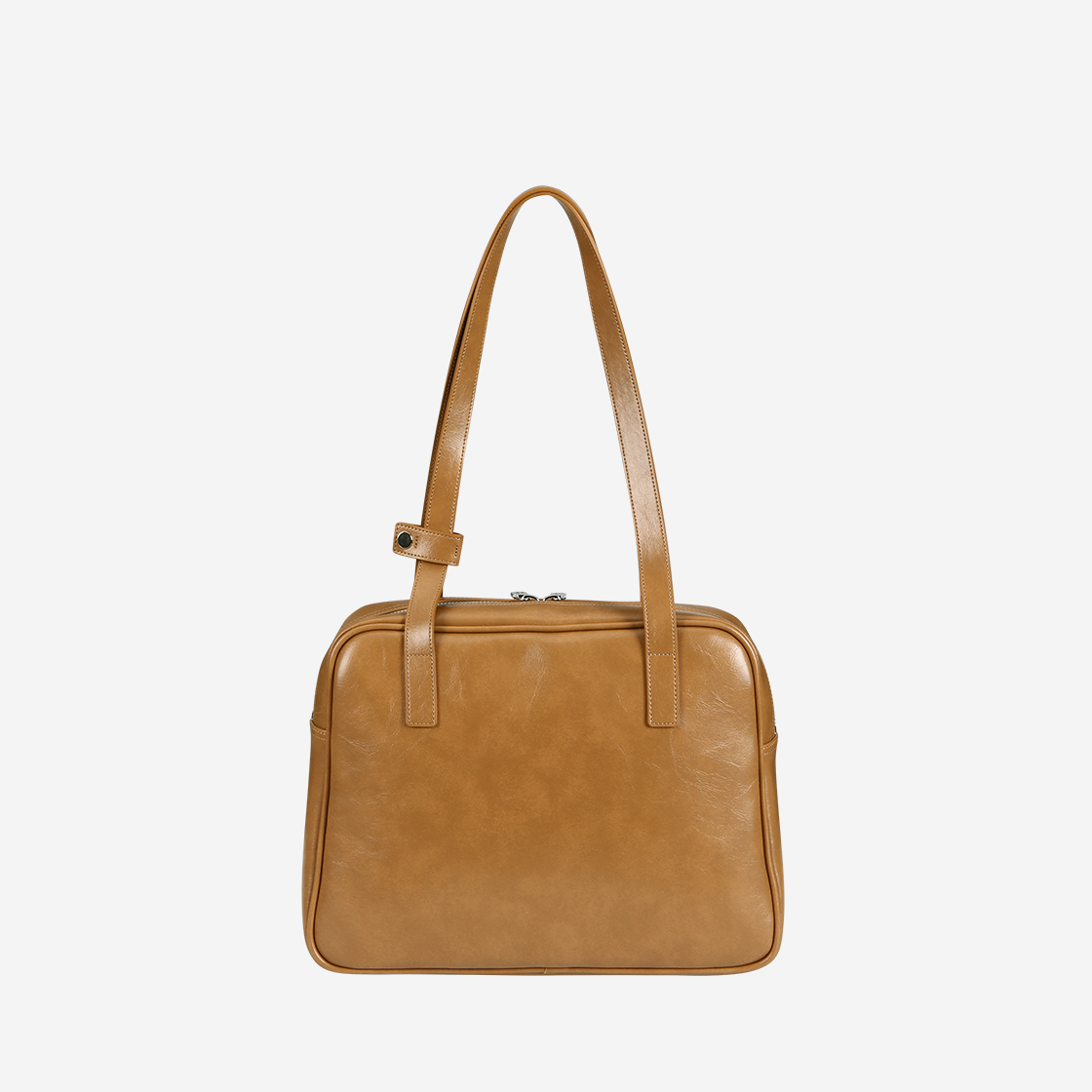필인더블랭크 트라페즈 미들 숄더백 카멜(Fillintheblank Trapezoid Middle Shoulder Bag Camel) - 3