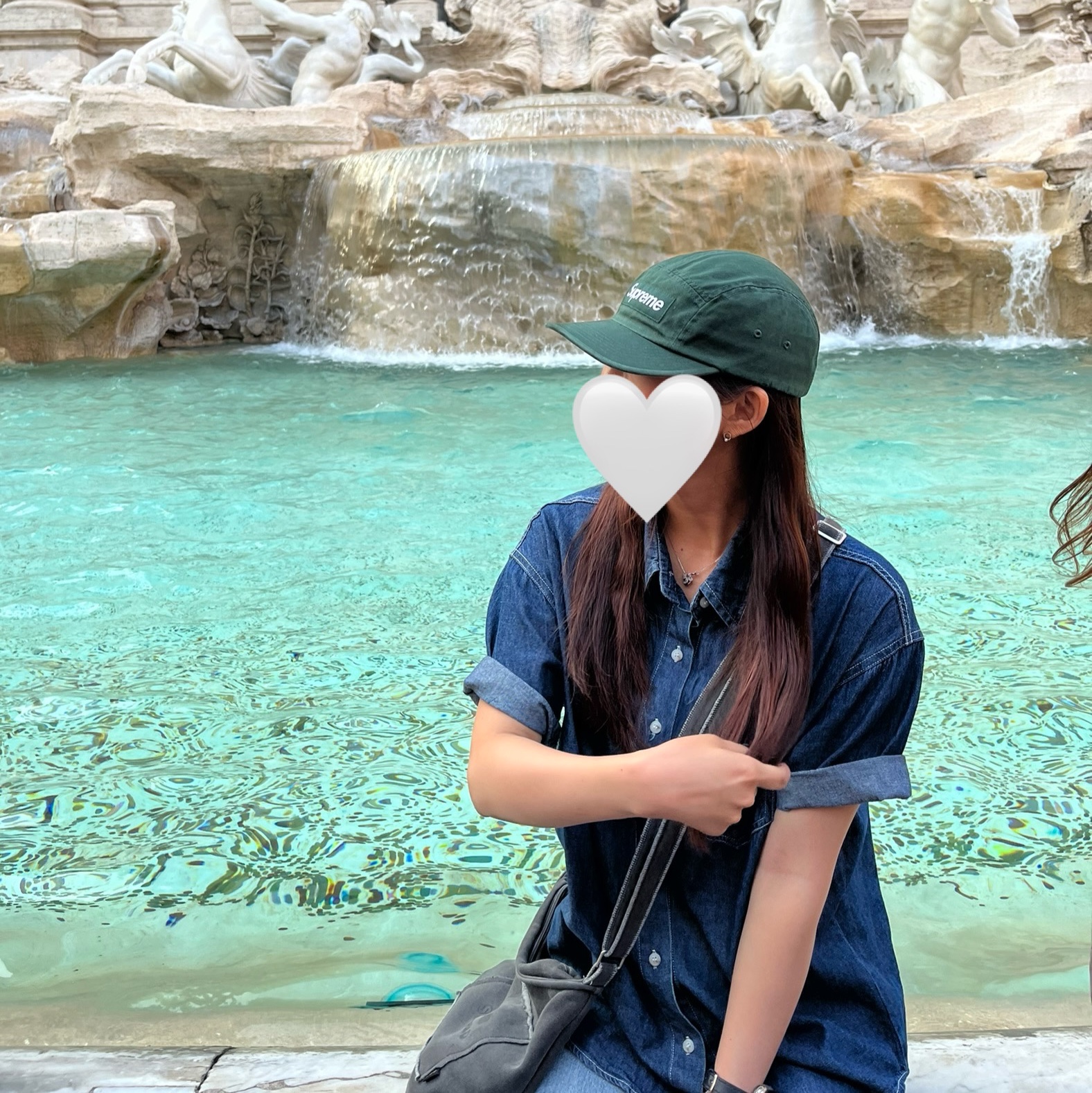 Supreme Washed Chino Twill Camp Cap Pine Green - 23FW 착용 스타일