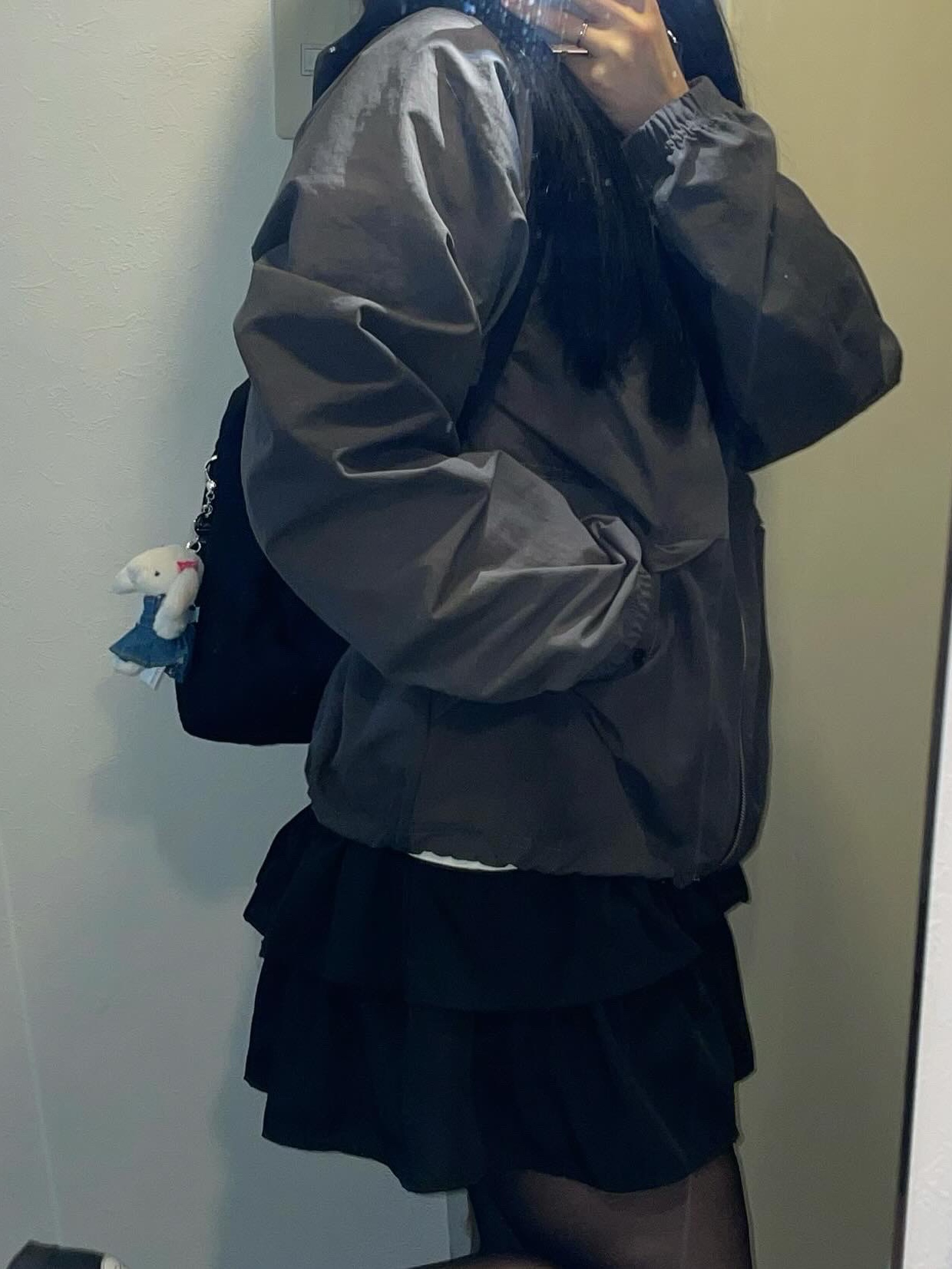 Stussy Wave Dye Beach Shell Jacket Black, Stussy Wave Dye Beach Shell Jacket Black 착용 스타일 - 2