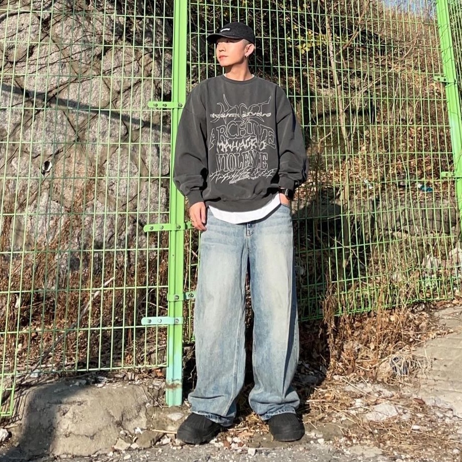 Supreme Denim Camp Cap Black - 24SS 착용 스타일
