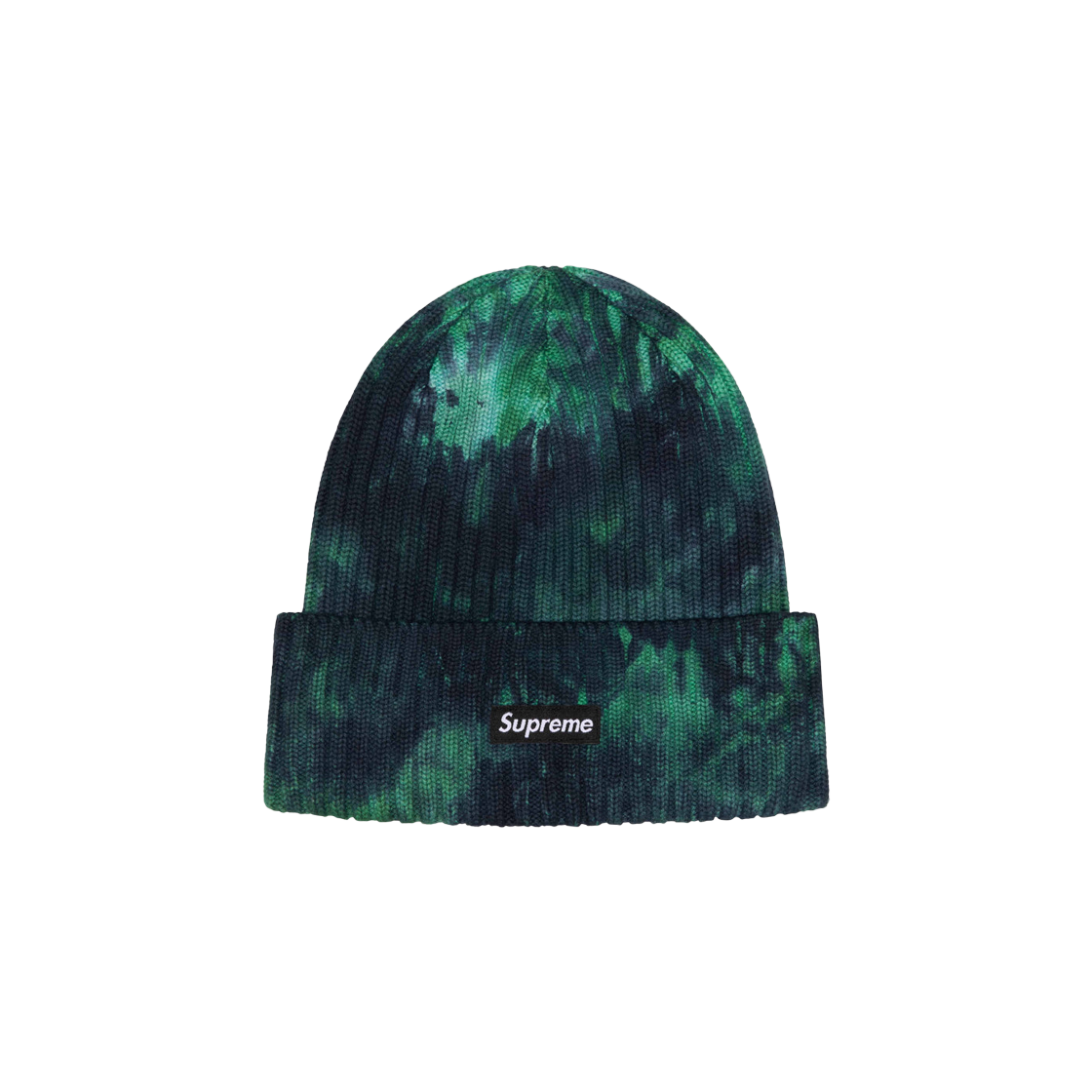 Supreme Overdyed Beanie Splatter Green - 24SS 상세 이미지 1