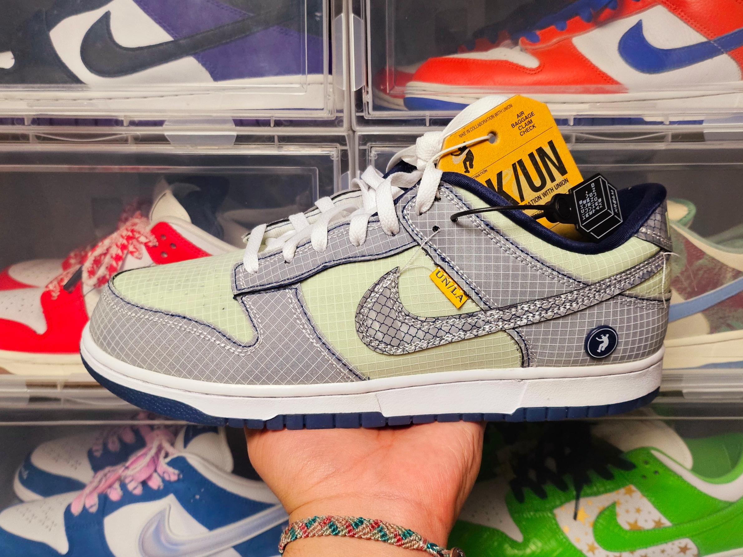 Nike x Union Dunk Low Passport Pack Pistachio 착용 스타일 - 2