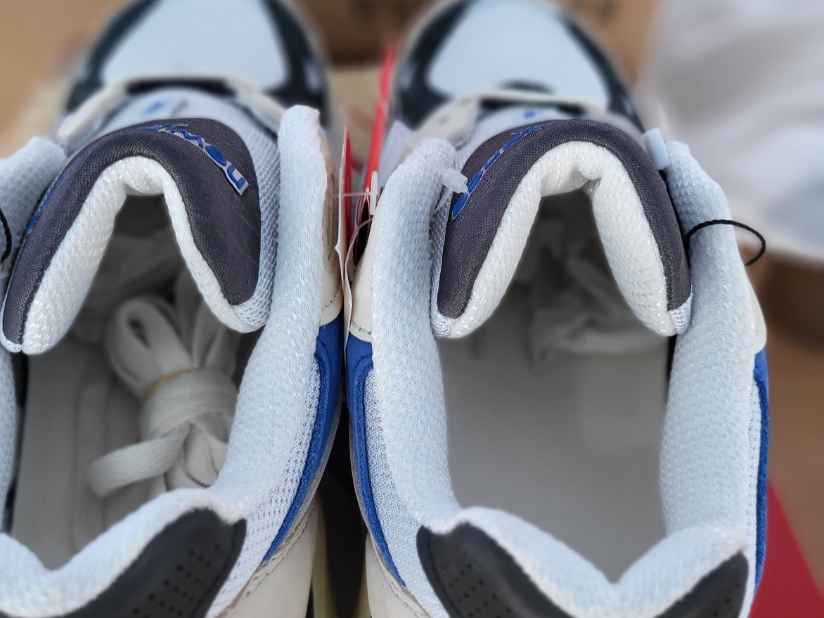 New Balance 990v3 Made in USA White Blue 착용 스타일 - 2