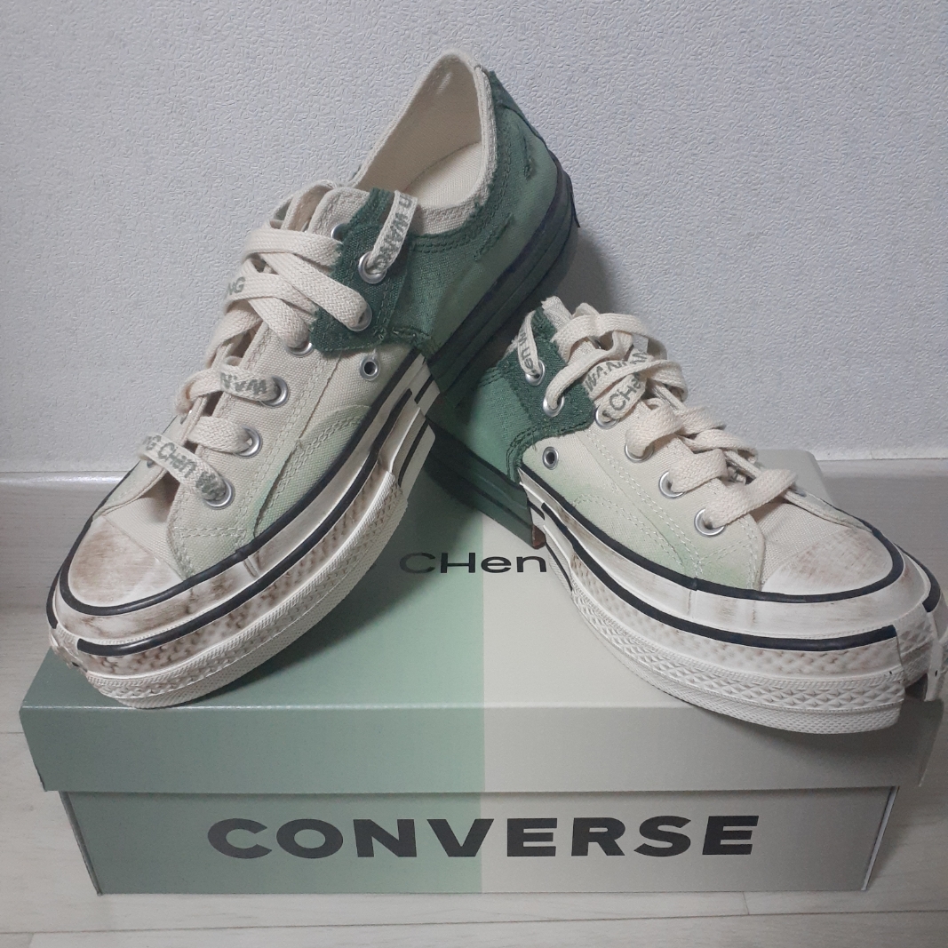 Converse x Feng Chen Wang Chuck 70 Ox 2-in-1 Myrtle 착용 스타일