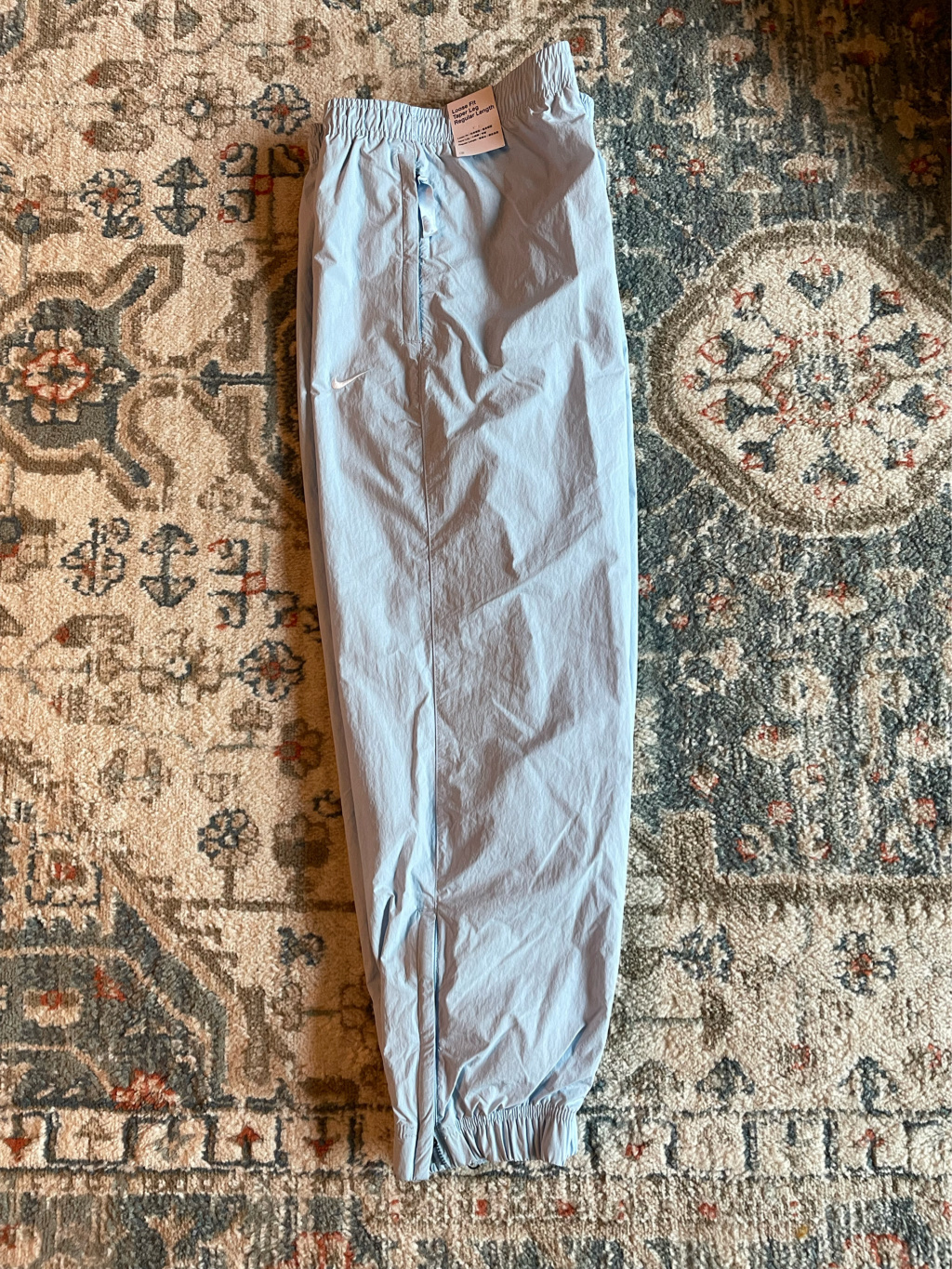 Nike NRG Solo Swoosh Woven Track Pants Celestine Blue - Asia 착용 스타일 - 2