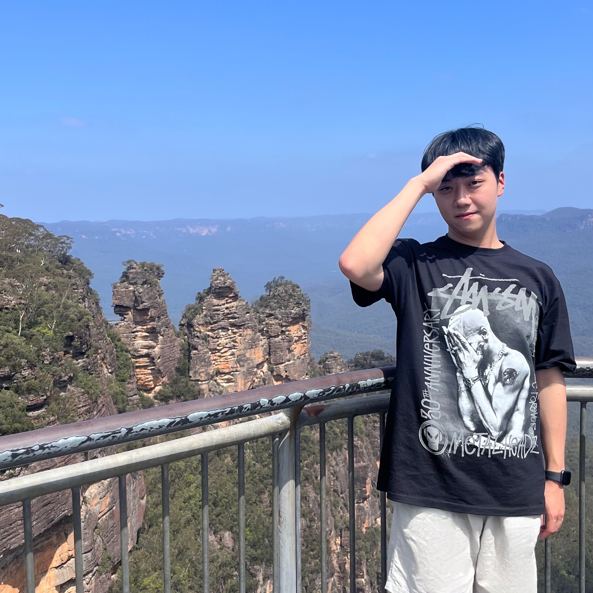 Stussy x Goldie Metalheadz 30 T-Shirt Black 착용 스타일