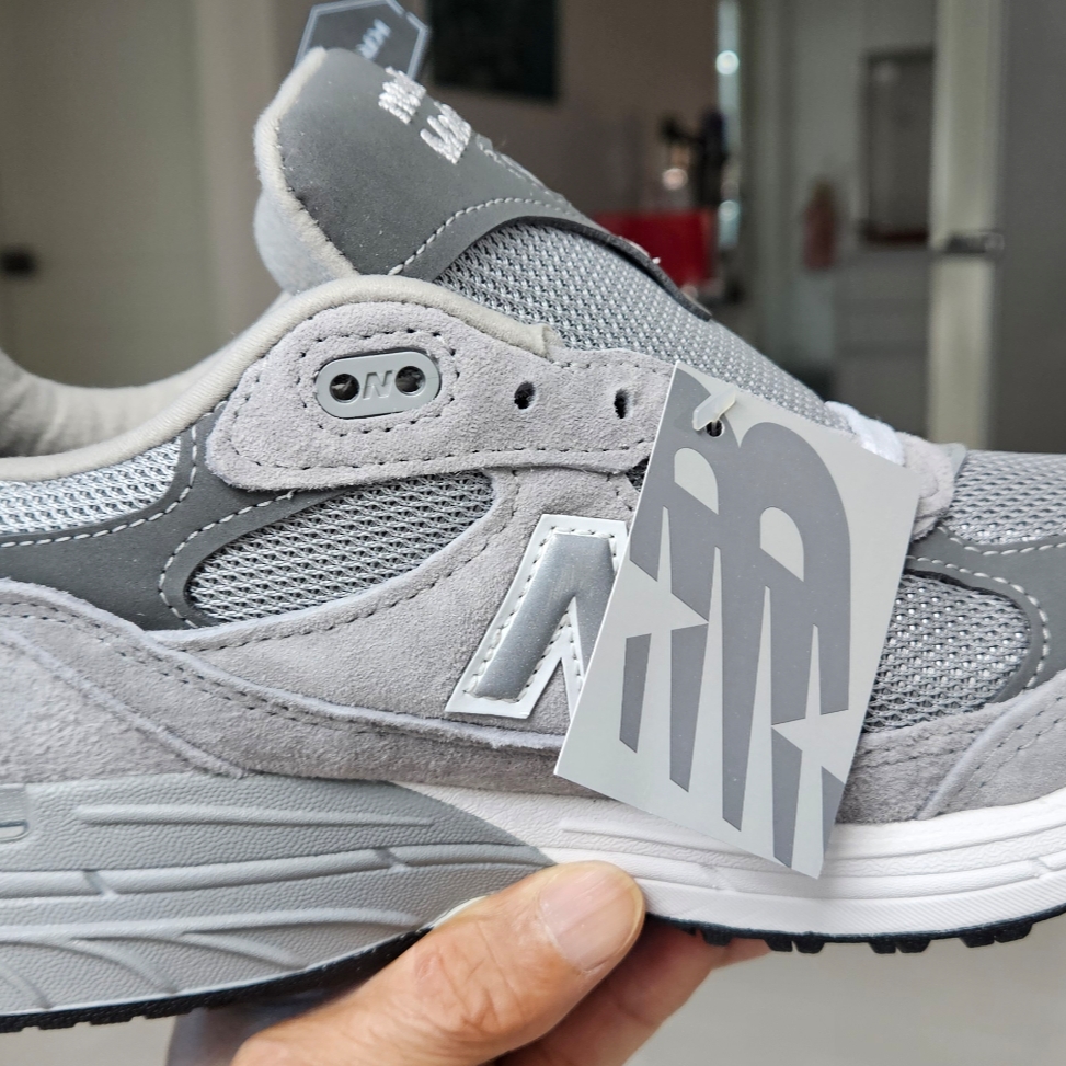 New Balance 993 Made in USA Grey - D Standard 착용 스타일 - 5