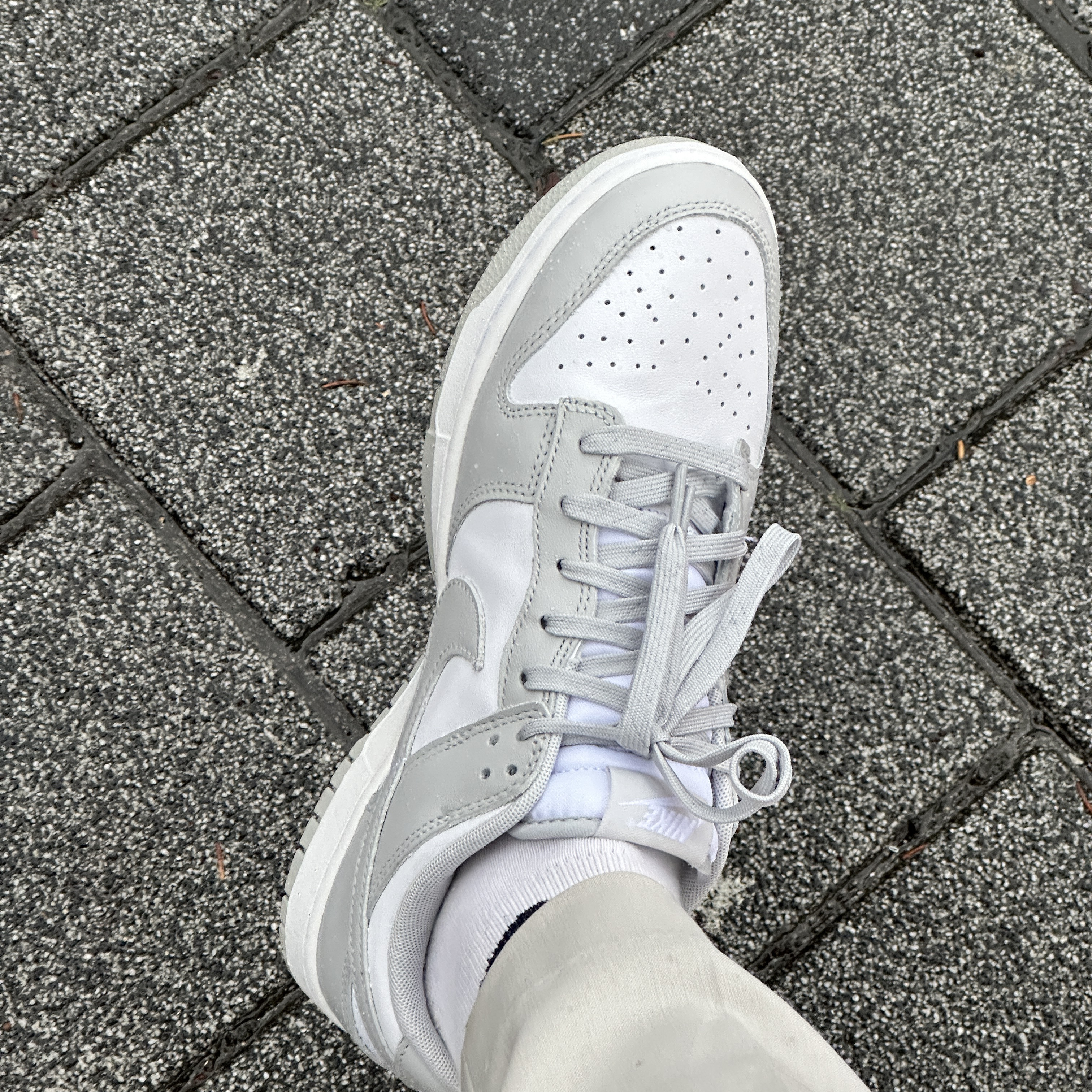 Nike Dunk Low Retro Grey Fog 착용 스타일