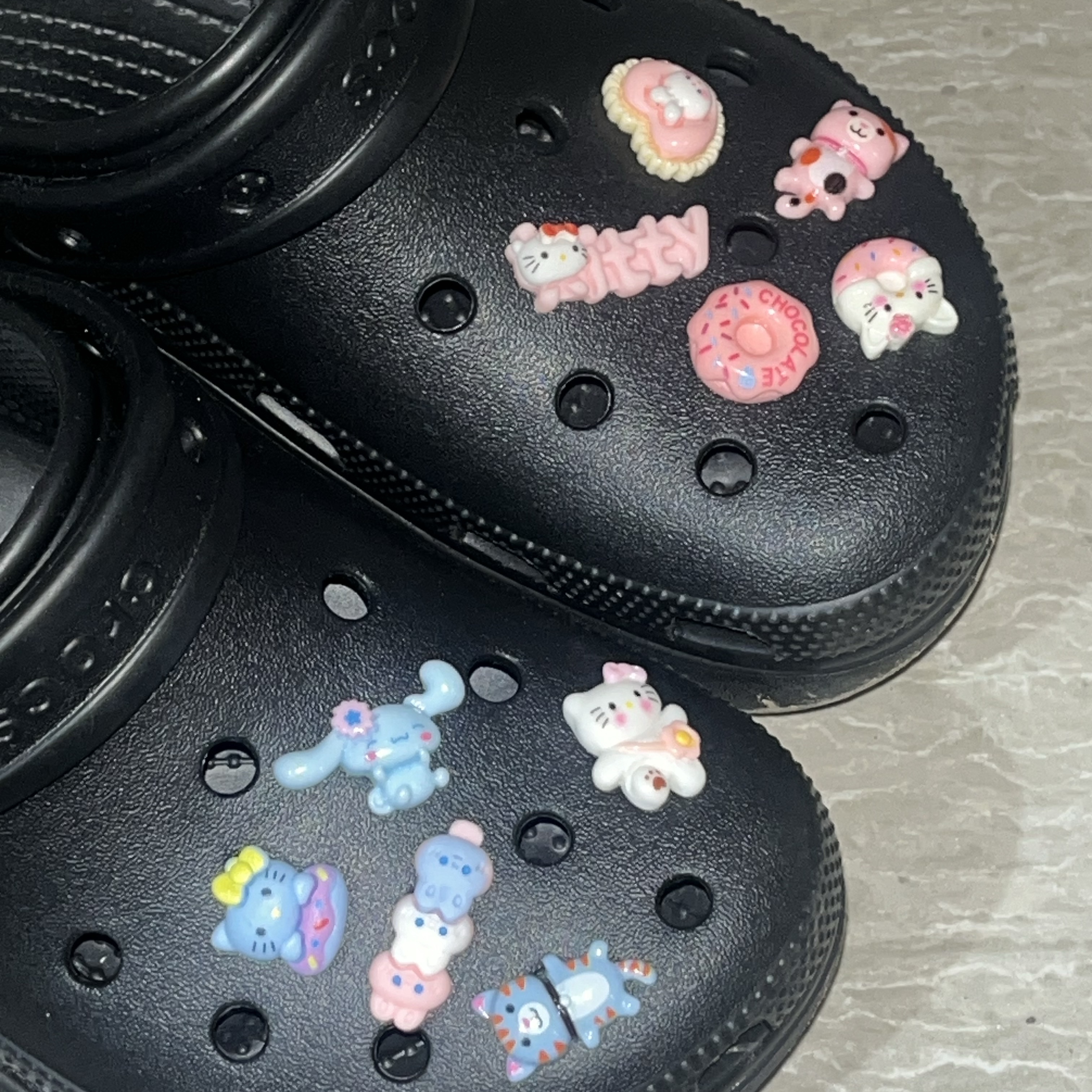 (W) Crocs Classic Platform Clog Black 착용 스타일