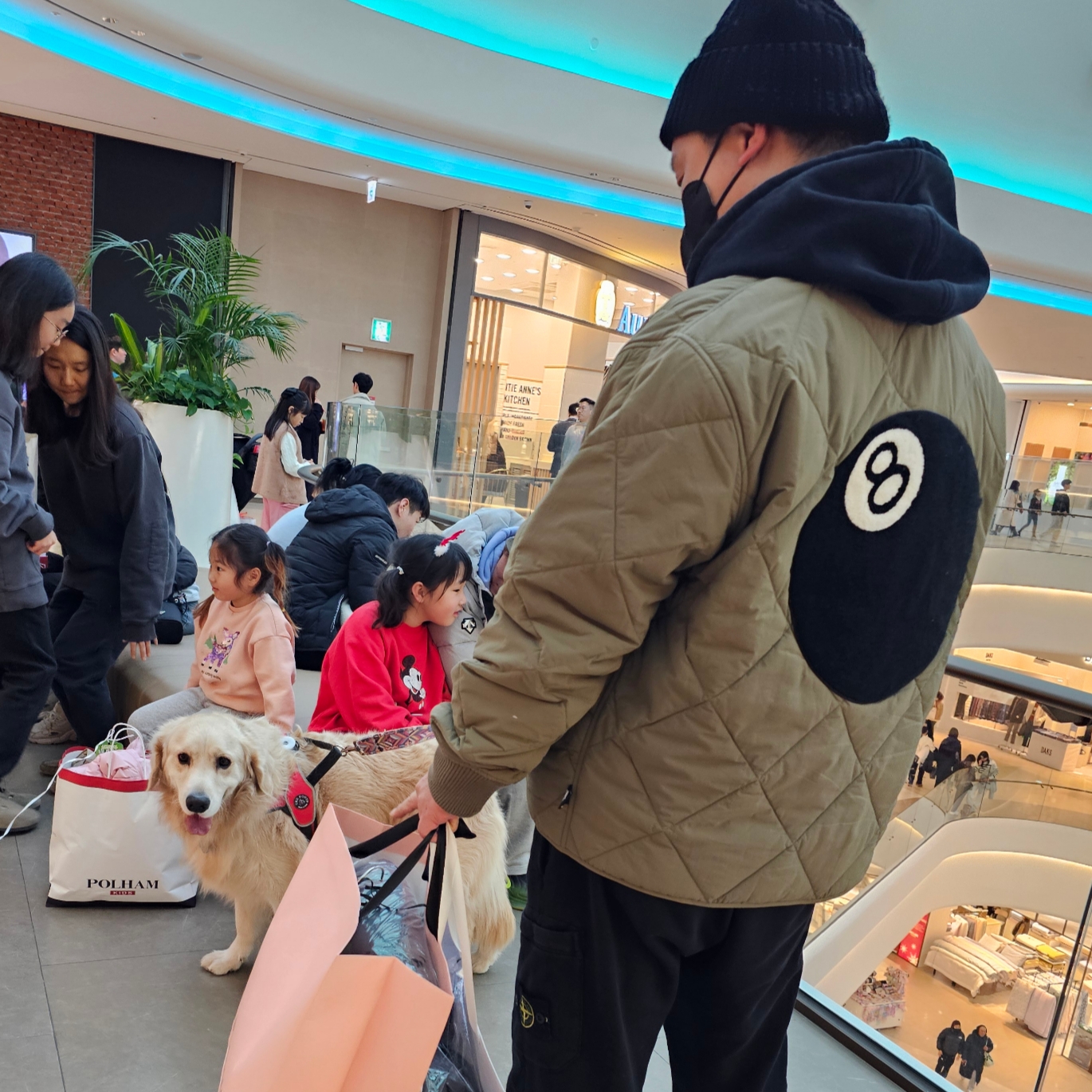 Stussy 8 Ball Quilted Liner Jacket Olive 착용 스타일 - 2