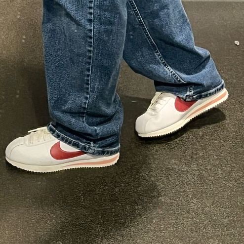 (W) Nike Classic Cortez Leather Forrest Gump 2017, Nike Cortez SE Hangul Day Baroque Brown Sail 착용 스타일 - 7