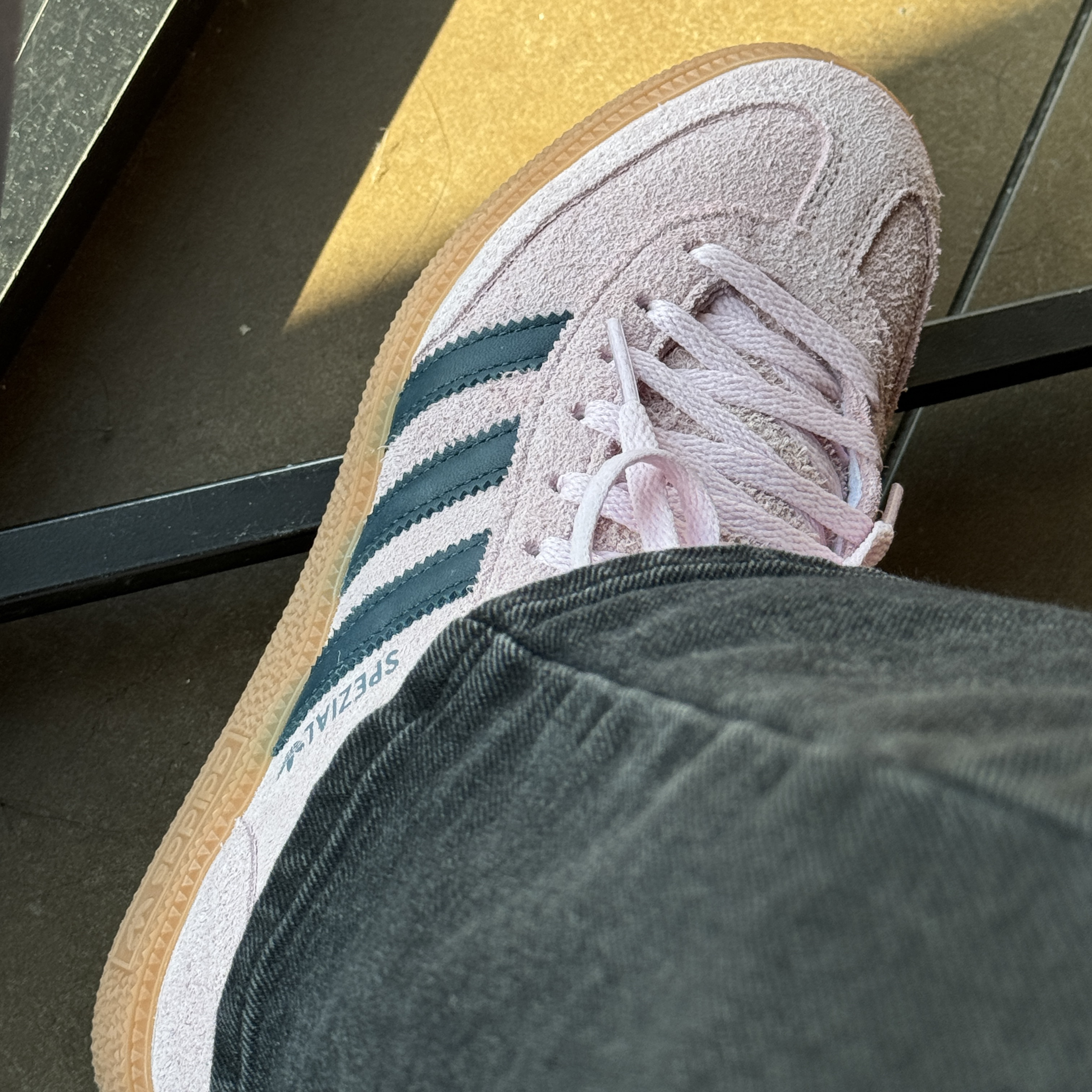 (W) Adidas Spezial Handball Clear Pink 착용 스타일