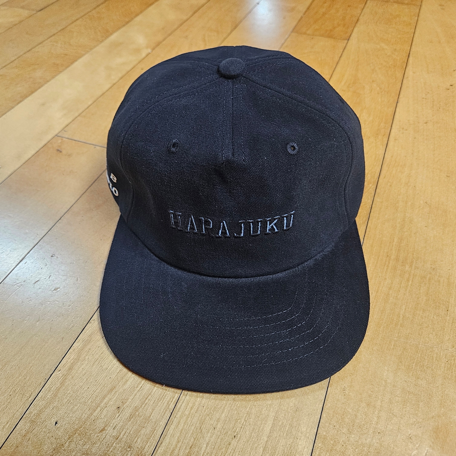 IAB Studio Harajuku 5 Panel Cap Black - Harajuku Exclusive 착용 스타일