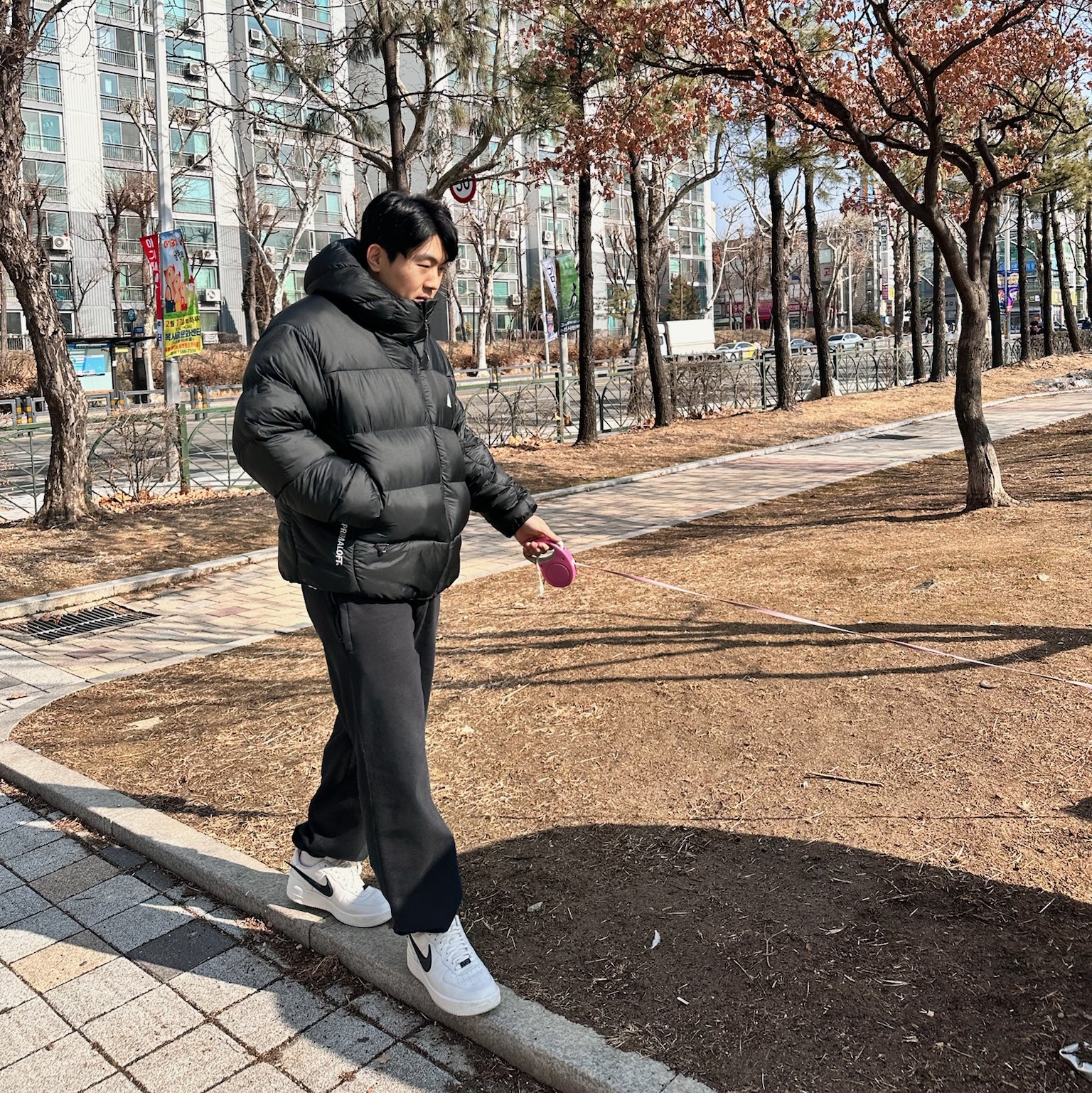 Nike ACG Therma-Fit ADV Lunar Lake Puffer Jacket Black - Asia, Nike x Stussy NRG RA Washed Fleece Pants Black (DN4030-010) 착용 스타일