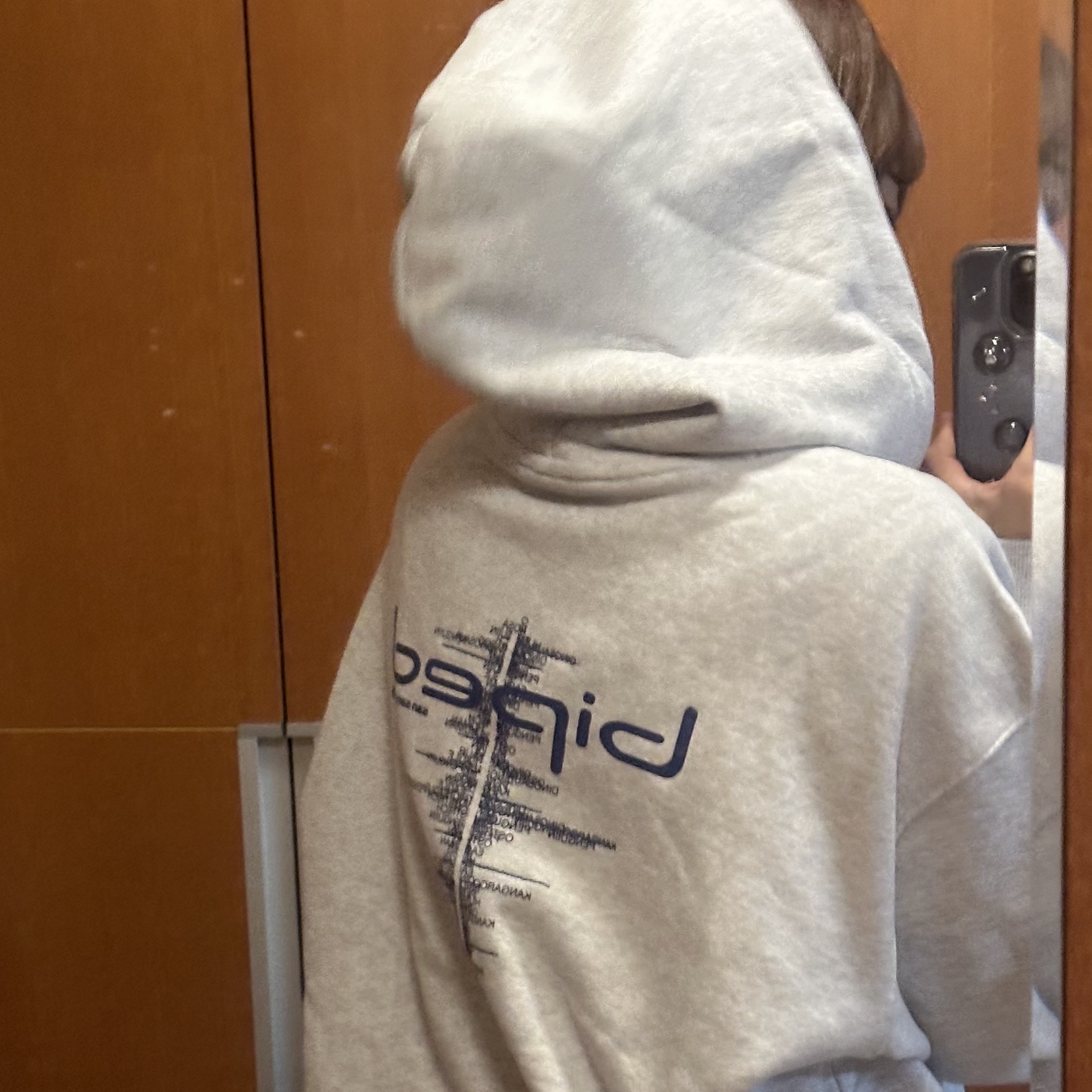 Sansan Gear Biped Hoodie White Melange - 23FW, Sansan Gear Fleece Hooded Jacket Light Grey - 23FW 착용 스타일 - 6