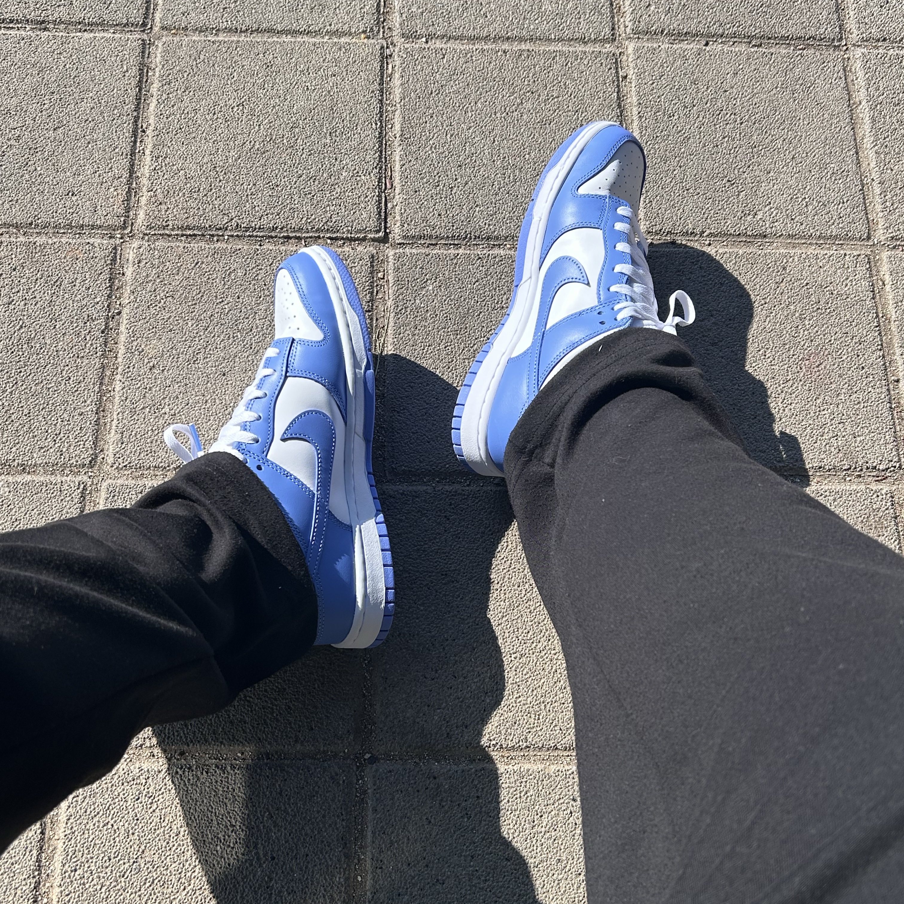 Nike Dunk Low Retro White Polar Blue 착용 스타일