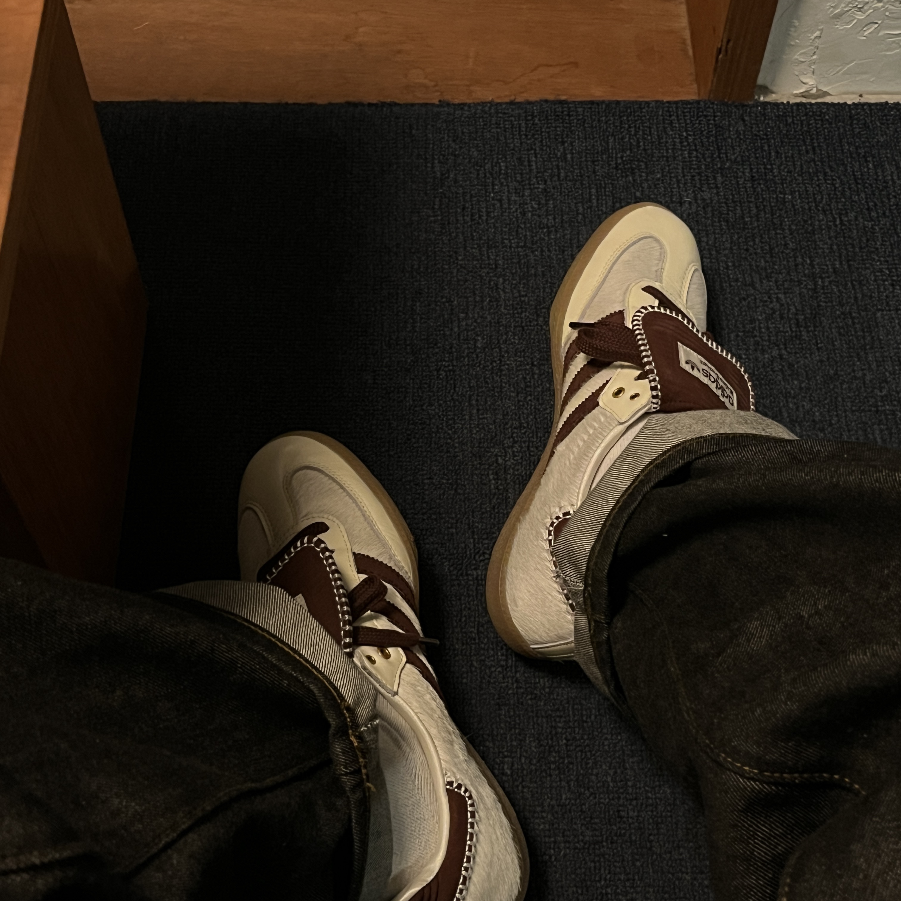 Adidas x Wales Bonner Pony Tonal Samba Cream White Mystery Brown 착용 스타일